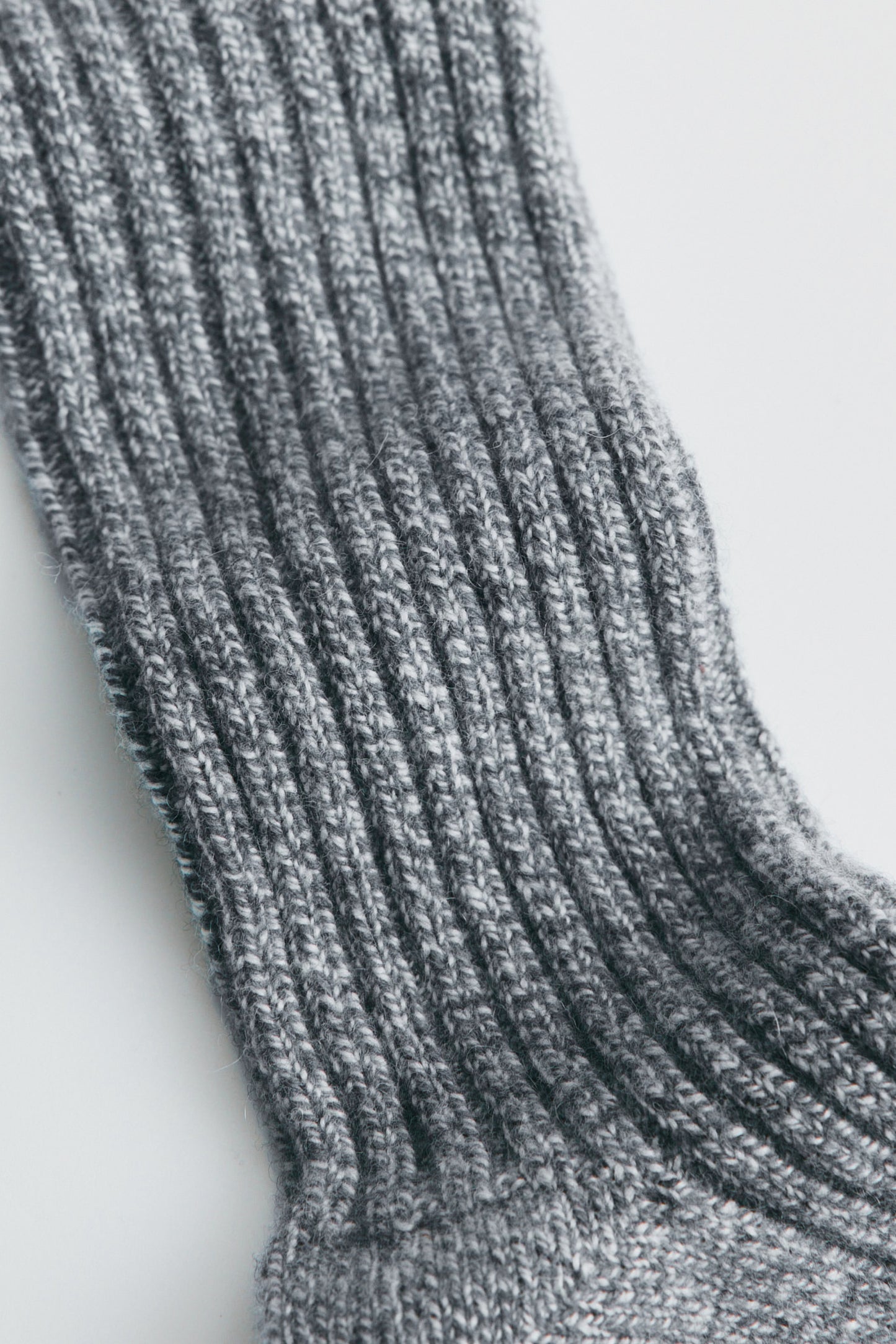 Highlands Sweater Socks in Charcoal/Oat Melange