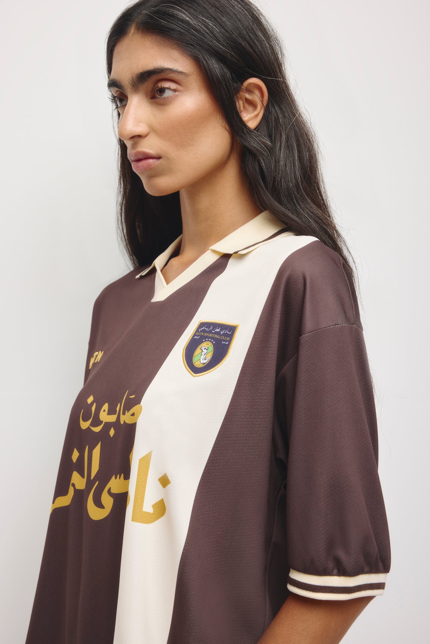 Kotn SS Soccer Jersey in Espresso/Birch