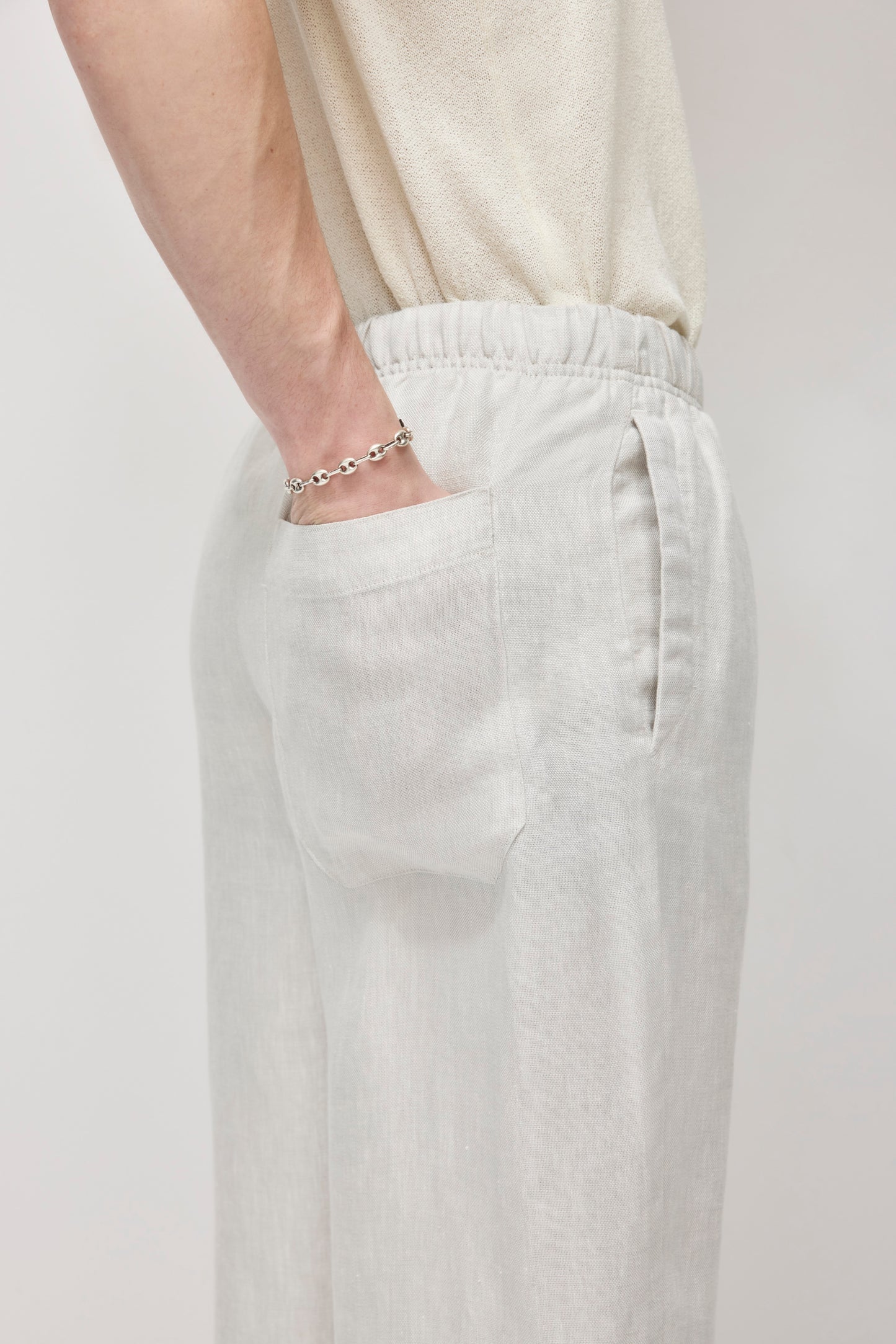 Men's Cairo Linen Pant in Natural