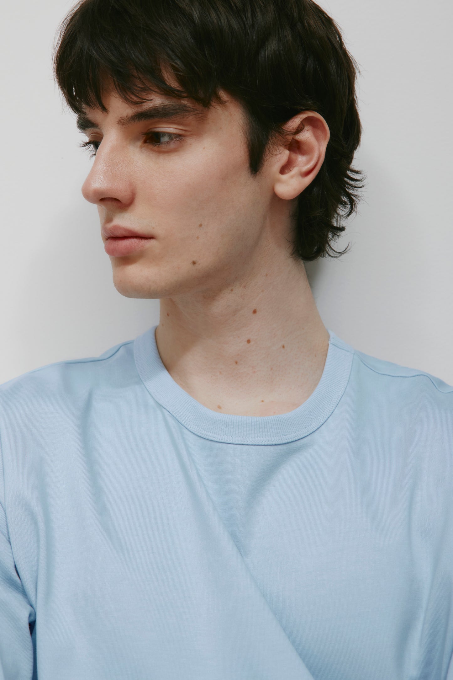 Men's Heavyweight Box Crew in Blue Aura