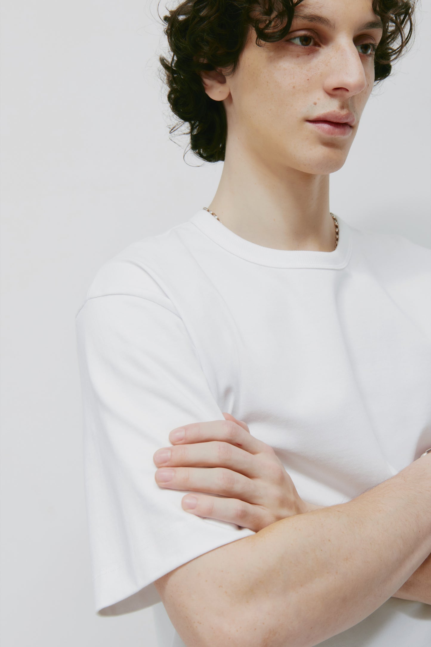Men's Heavyweight Box Crew in White