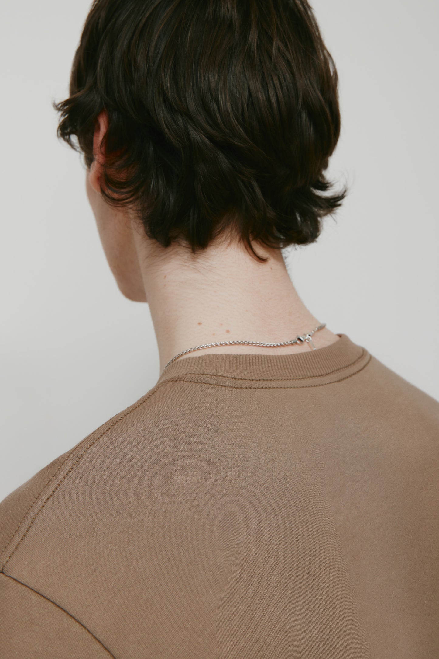 Men's Midweight Crew in Taupe