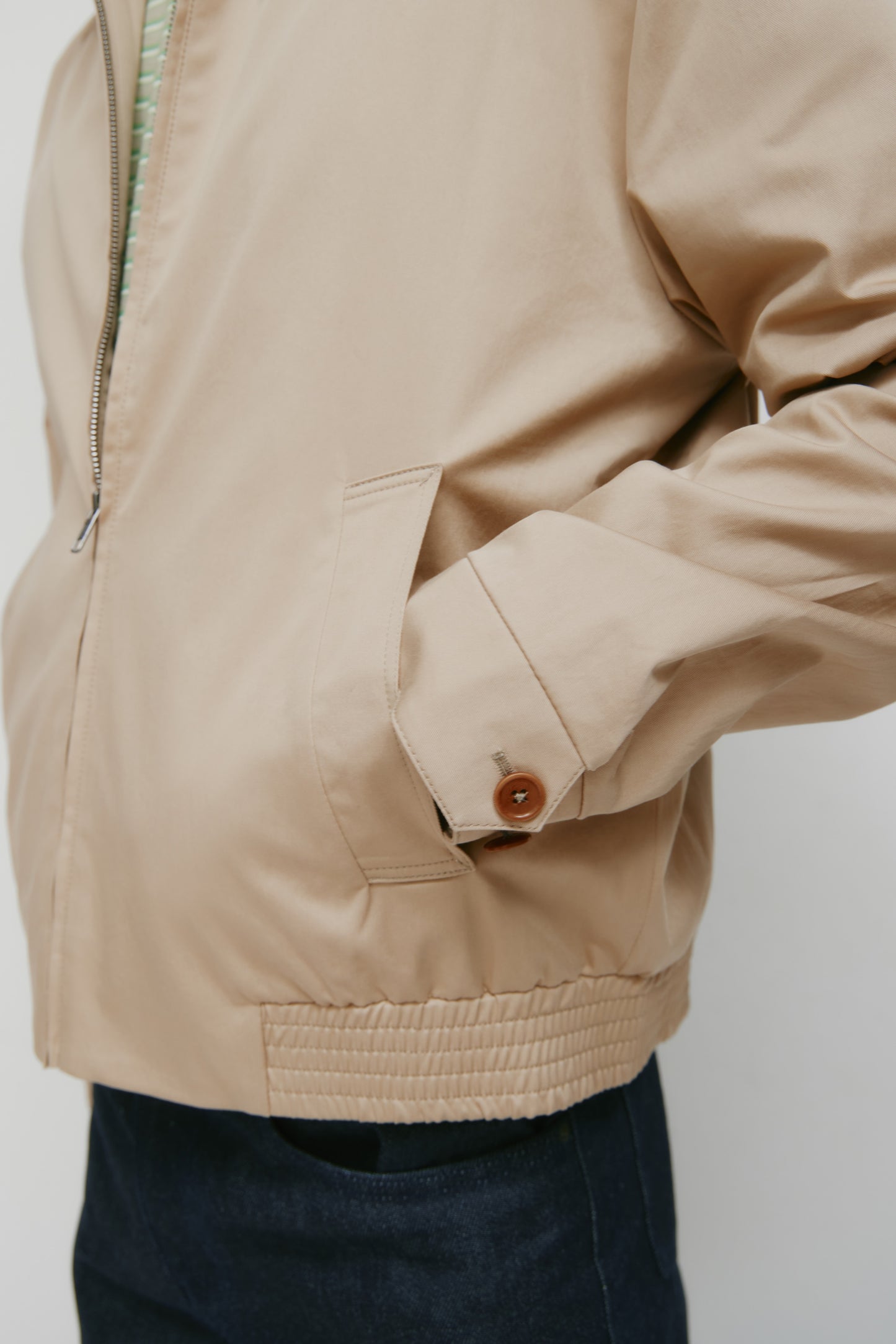 Men's Taym Postal Jacket in Stone