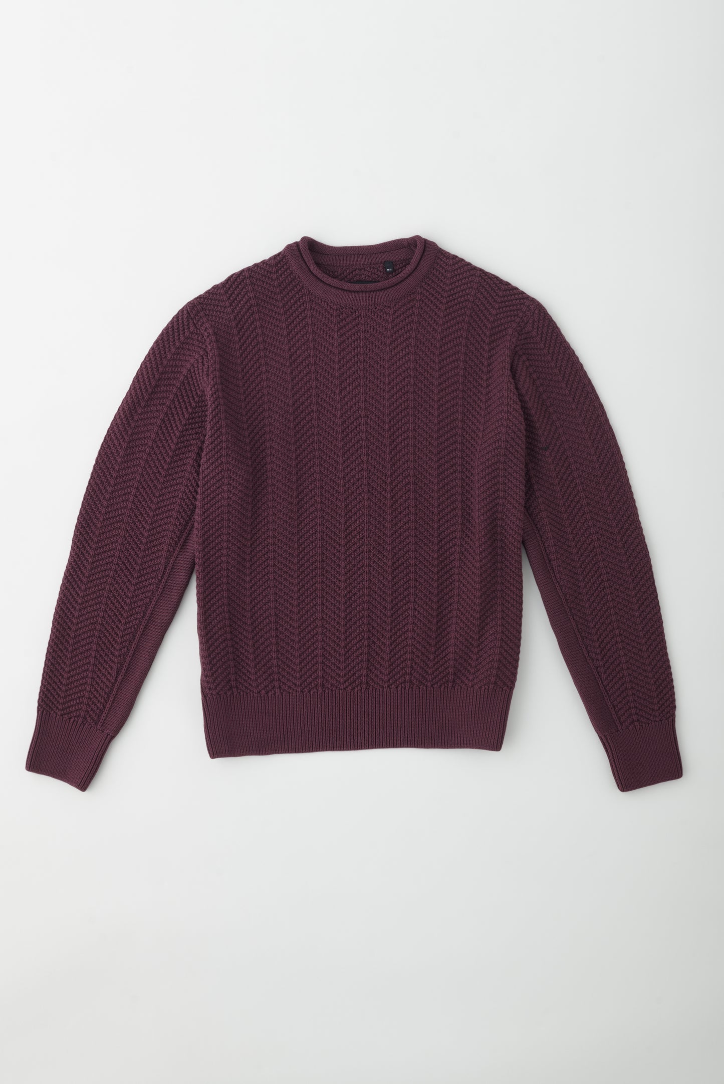 Men's Dahab Rollneck Sweater in Plum
