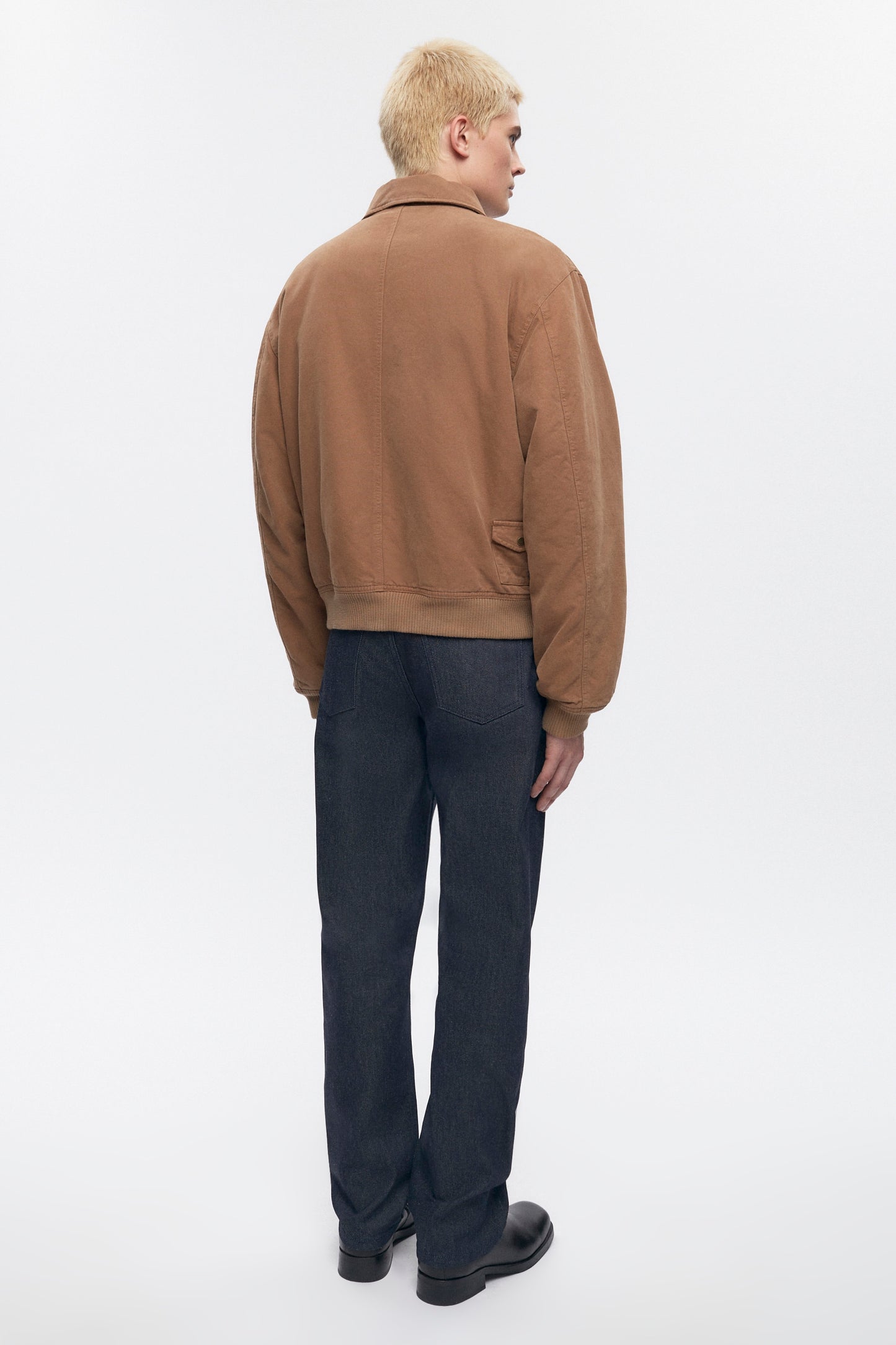 Men's A-2 Bomber Jacket in Washed Otter