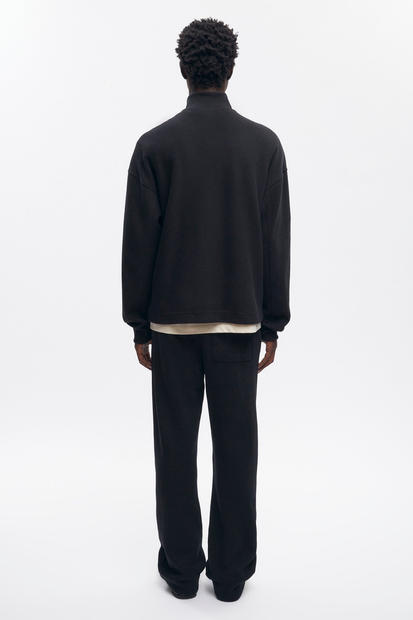 Men's Cozy Quarter Zip in Black