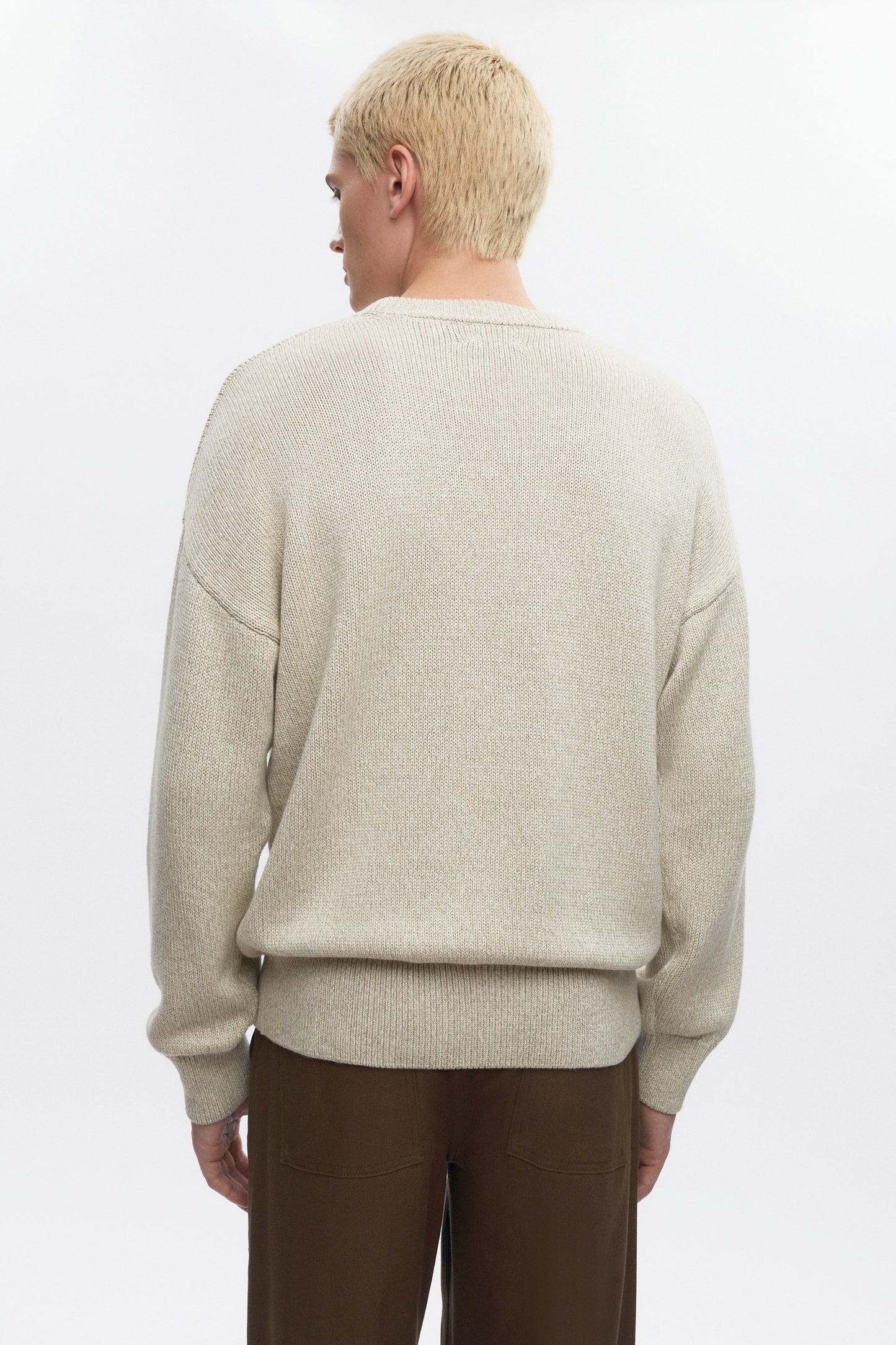 Men's Hamatah Sweater in Oat Melange