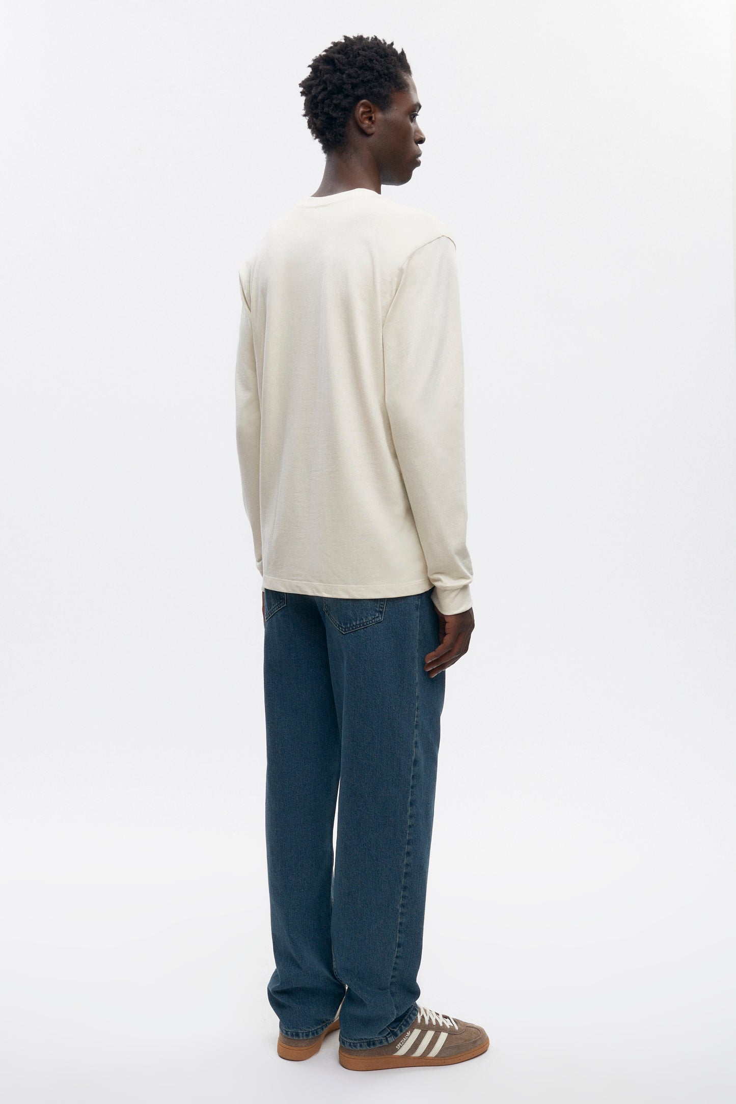 Men's Midweight Longsleeve in Marshmallow
