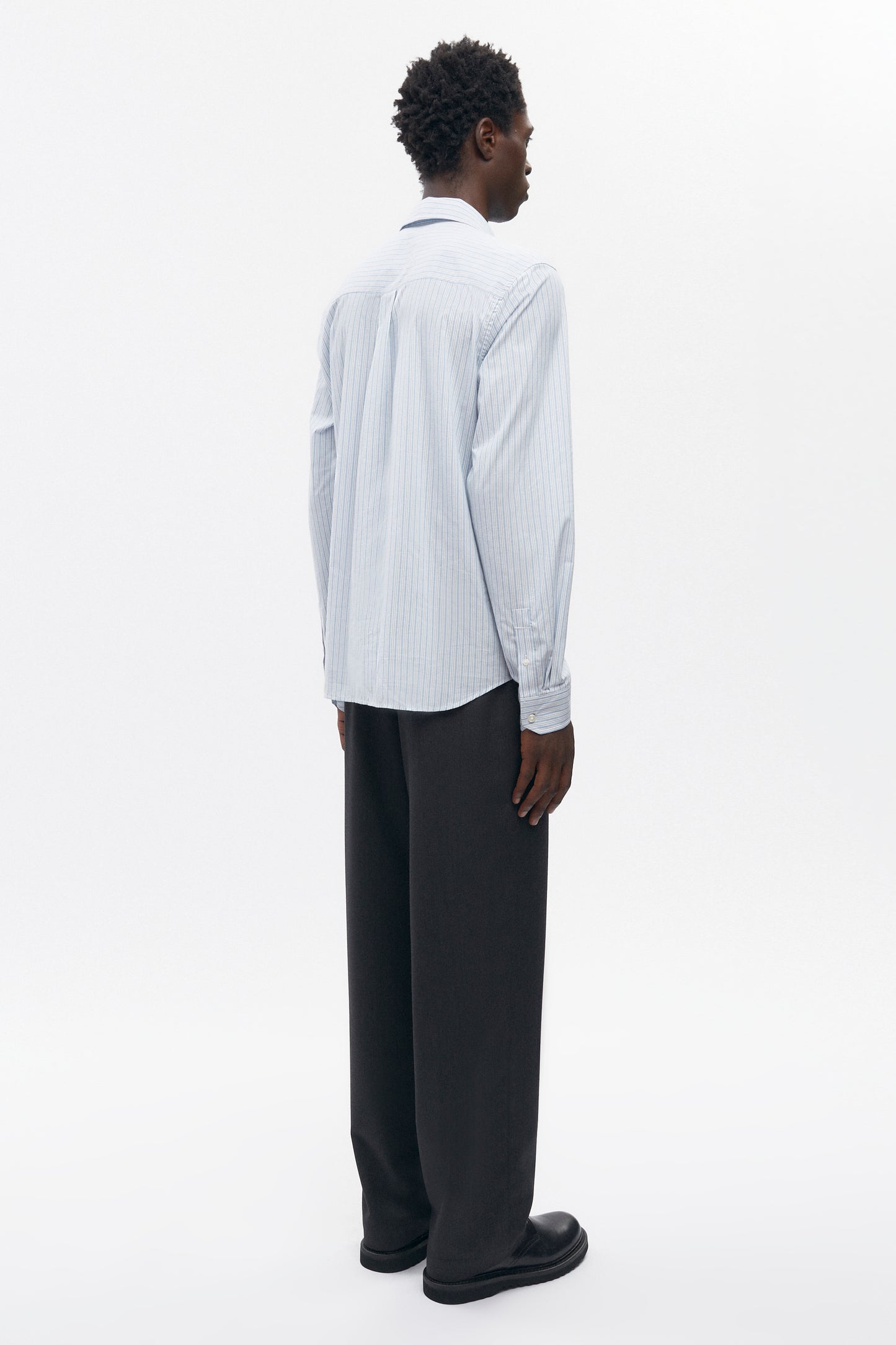 Men's Wool Trouser in Charcoal