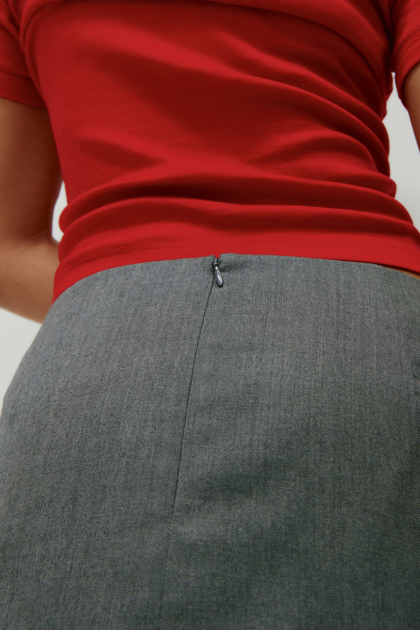 Women's Anisa Mini Skirt in Charcoal Mix
