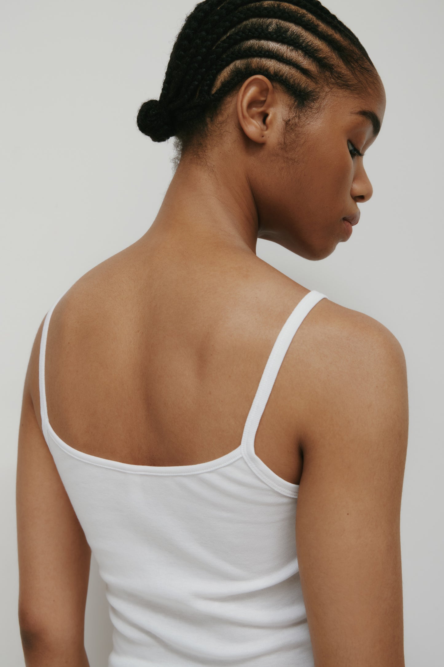 Women's Elongated Cami in White