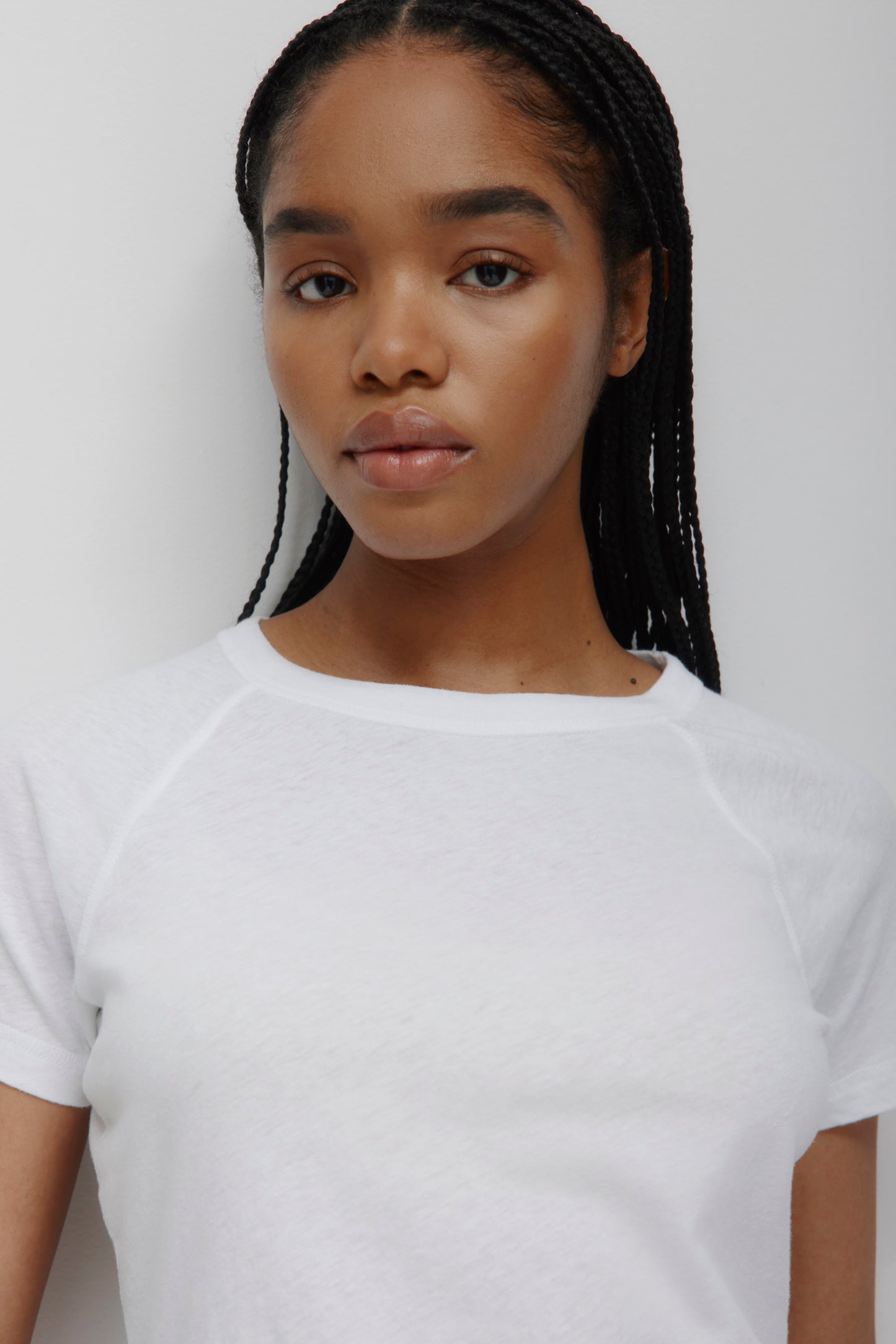 Women's Nassim Varsity Tee in White