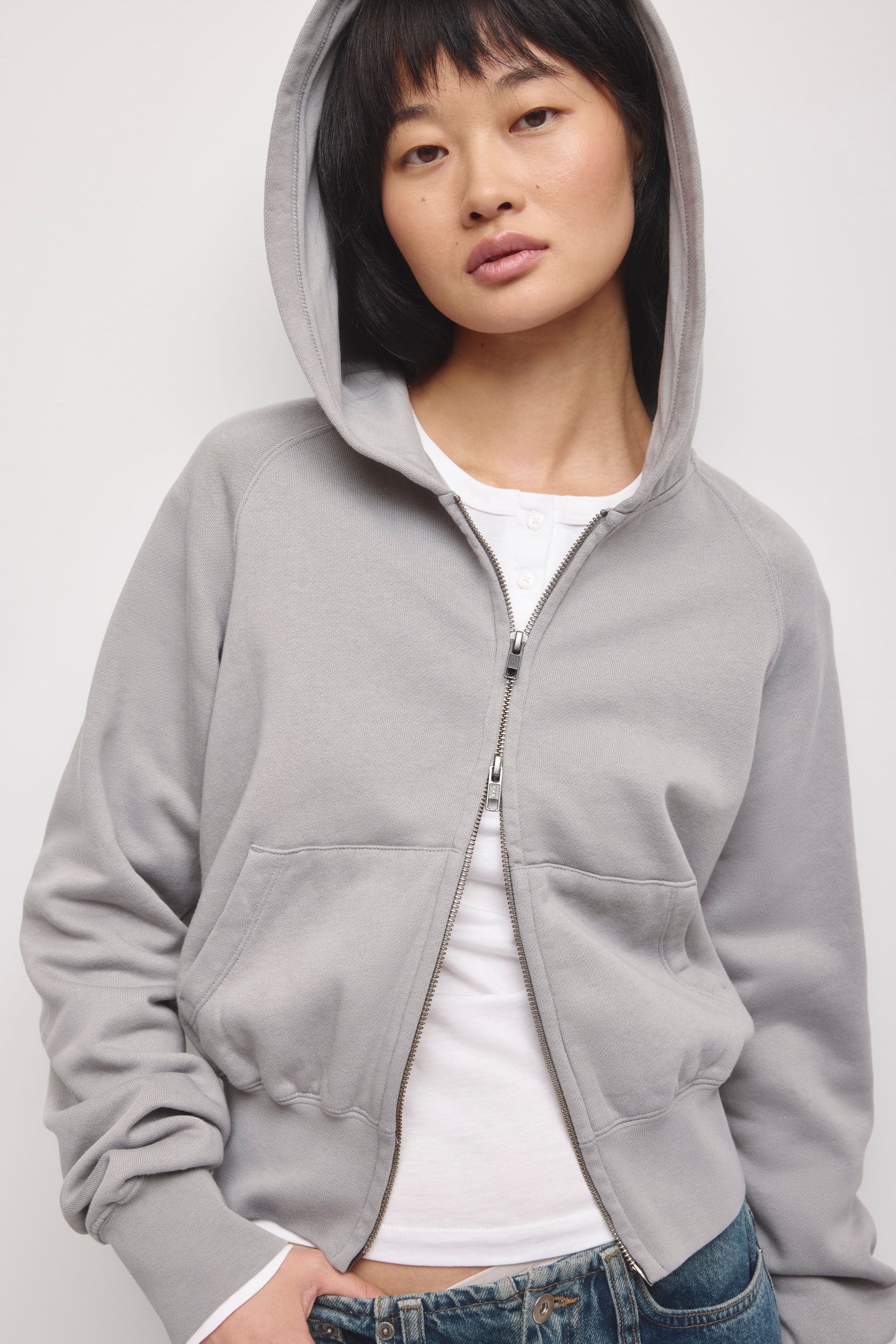 Women's Snug Full Zip Hoodie in Gypsum