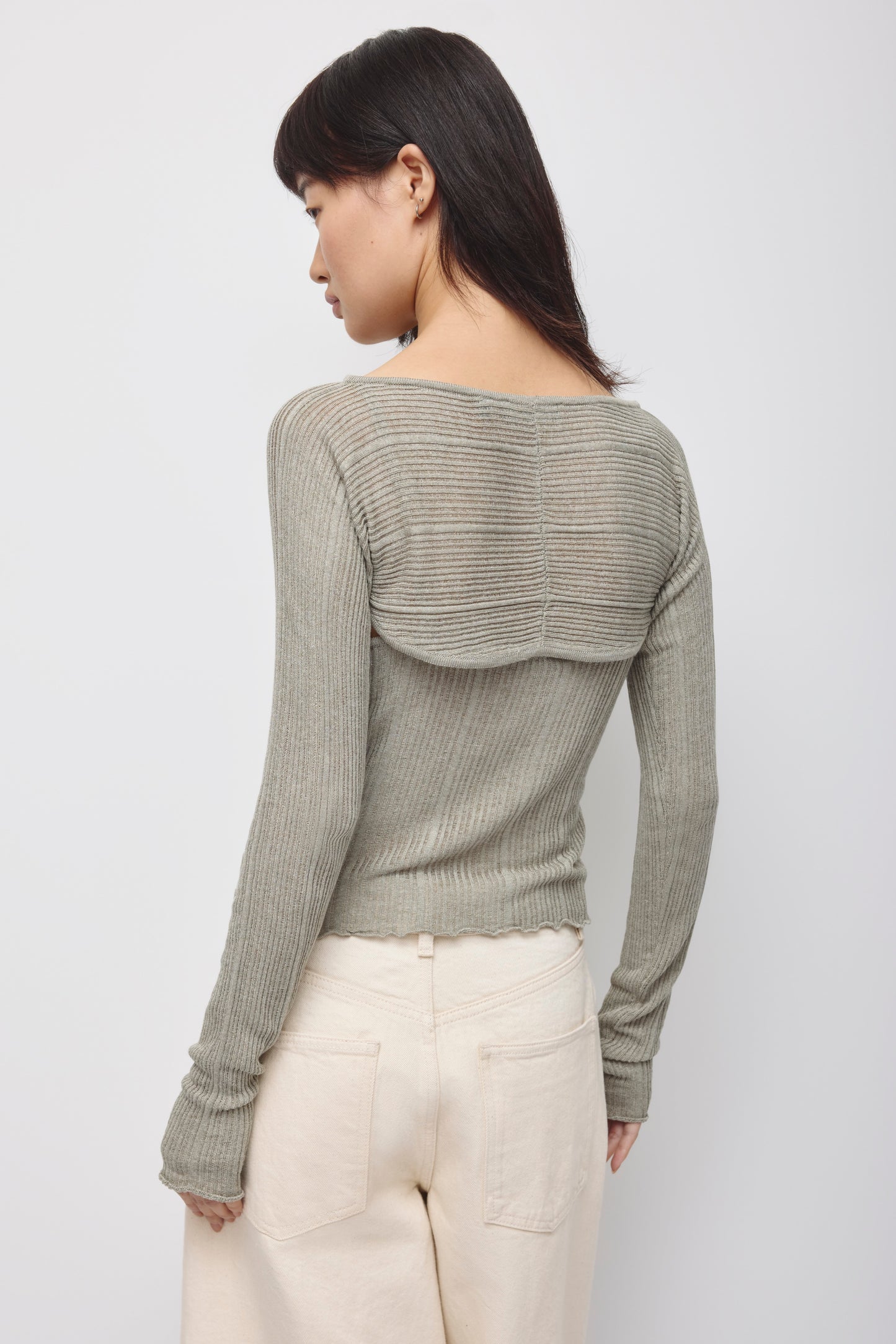 Women's Solis Ribbed Knit 2-in-1 in Dune Grass