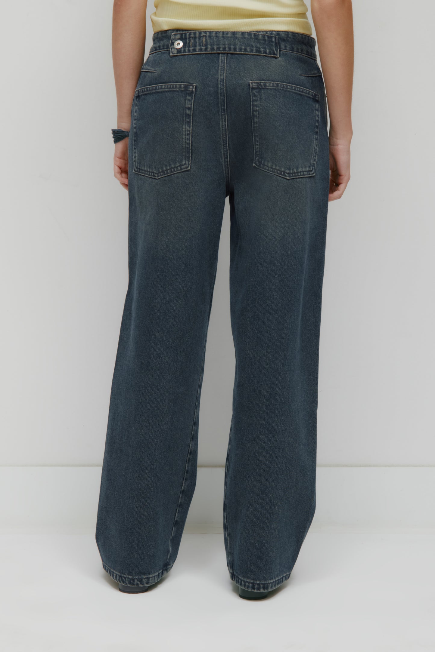 Women's Twisted Seam Denim in Storm Wash