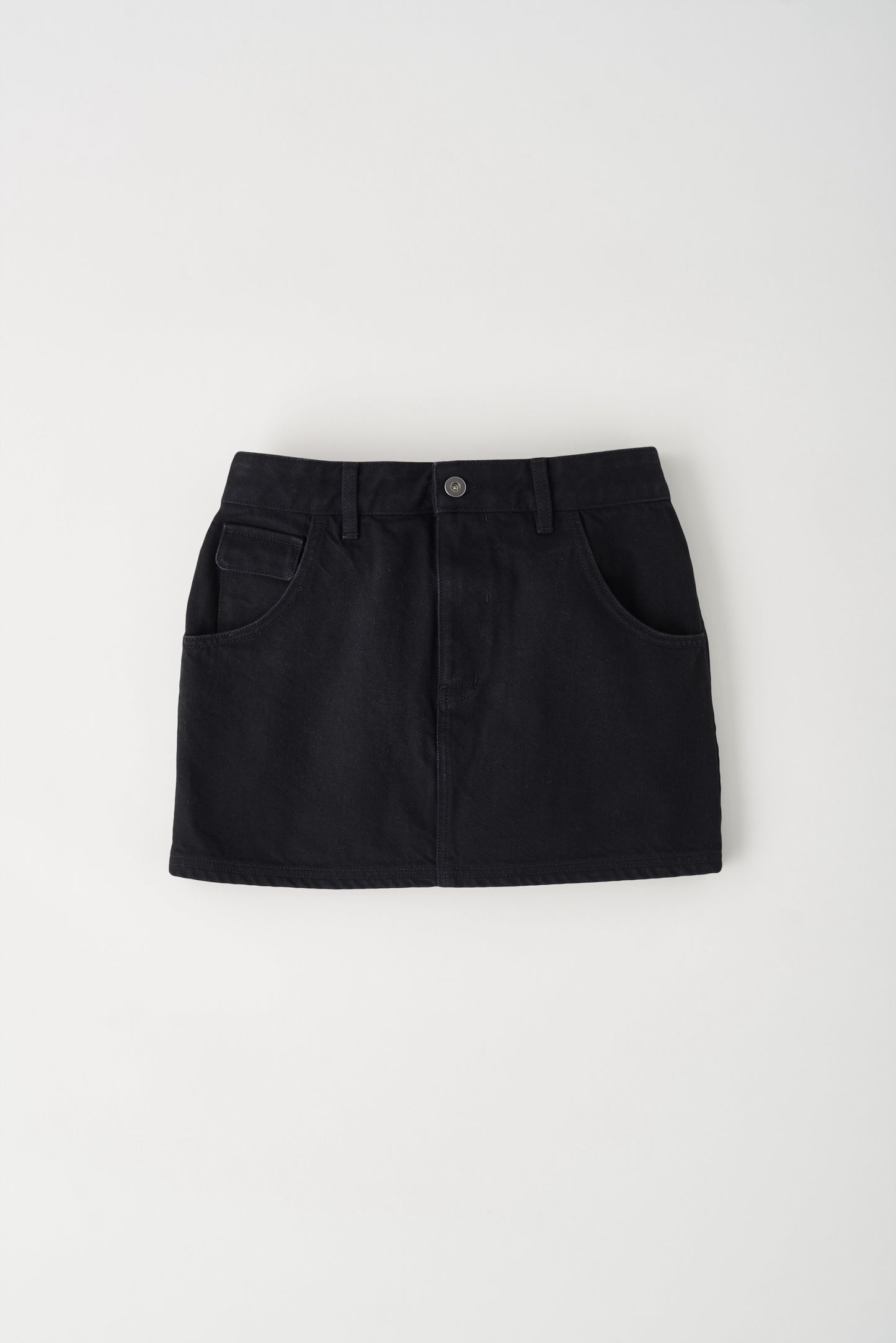 Women's Denim Mini Skirt in Black