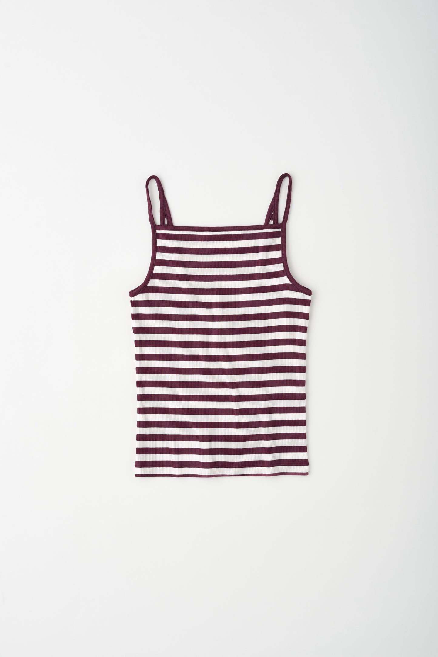 Women's Siwa Tank in Plum/Marshmallow Stripe