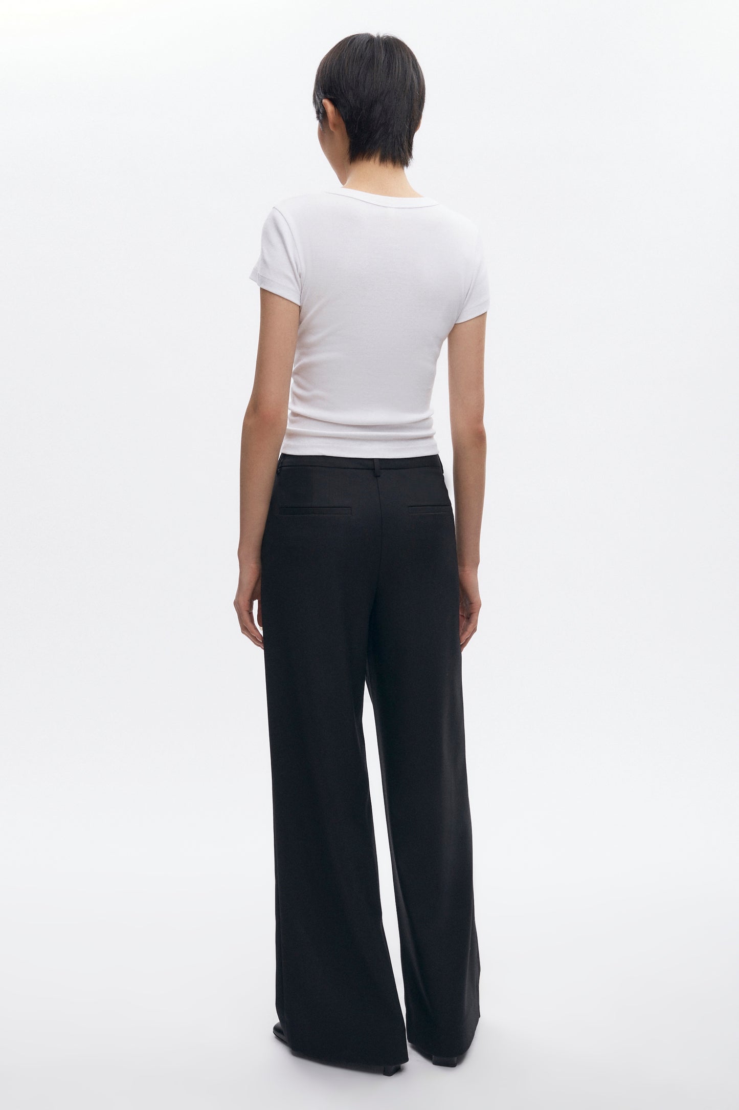 Women's Amun Wool Trouser in Black