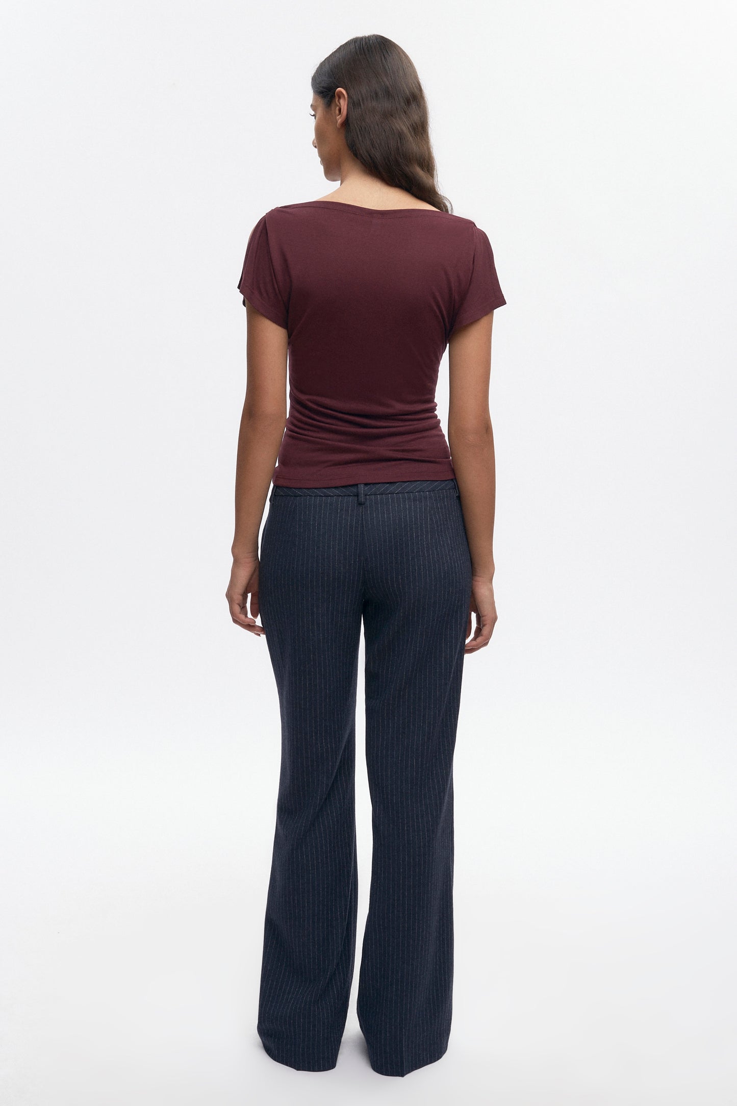 Women's Ayla Boatneck Top in Plum