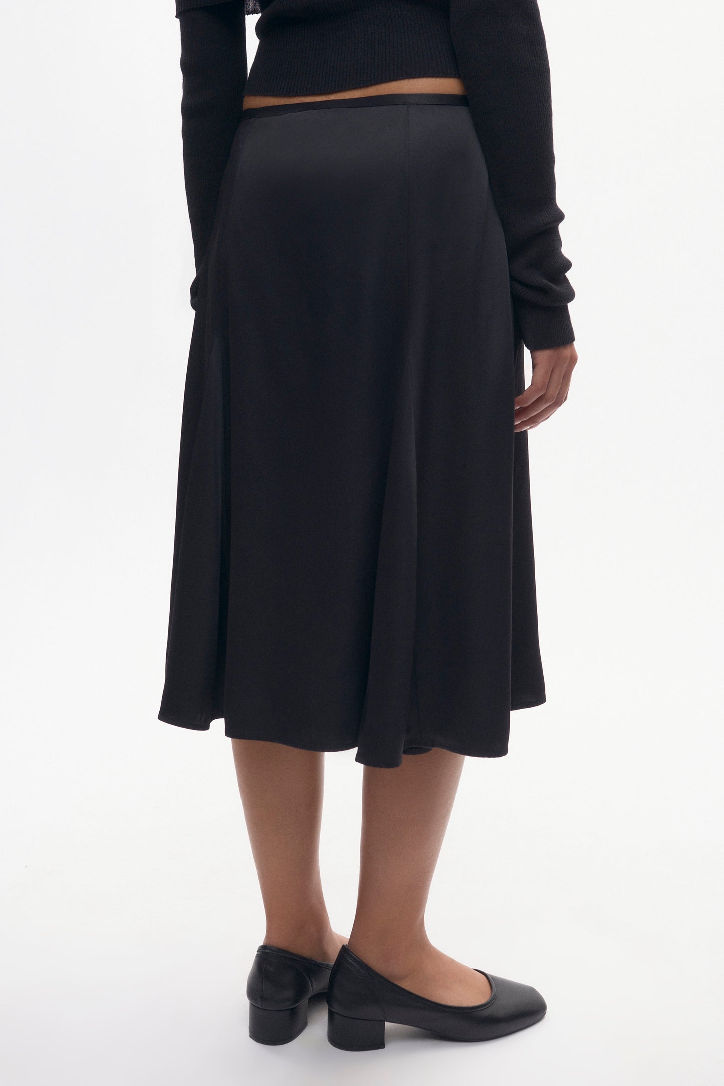 Women's Cleo Midi Skirt in Black
