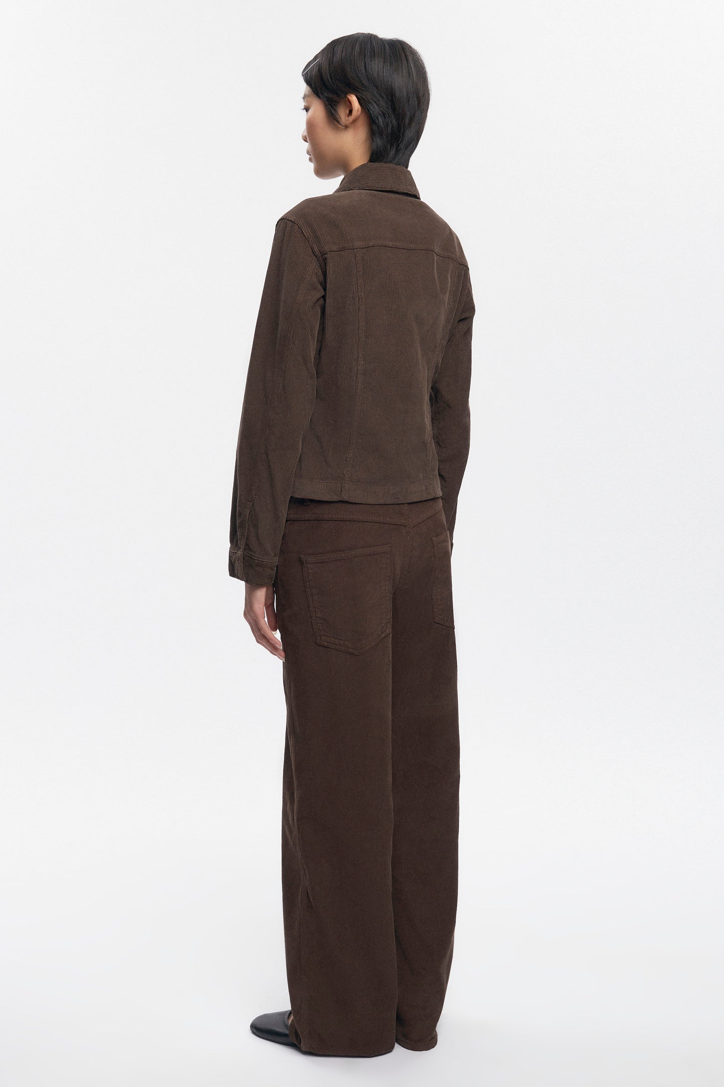 Women's Cord Jacket in Coffee Bean