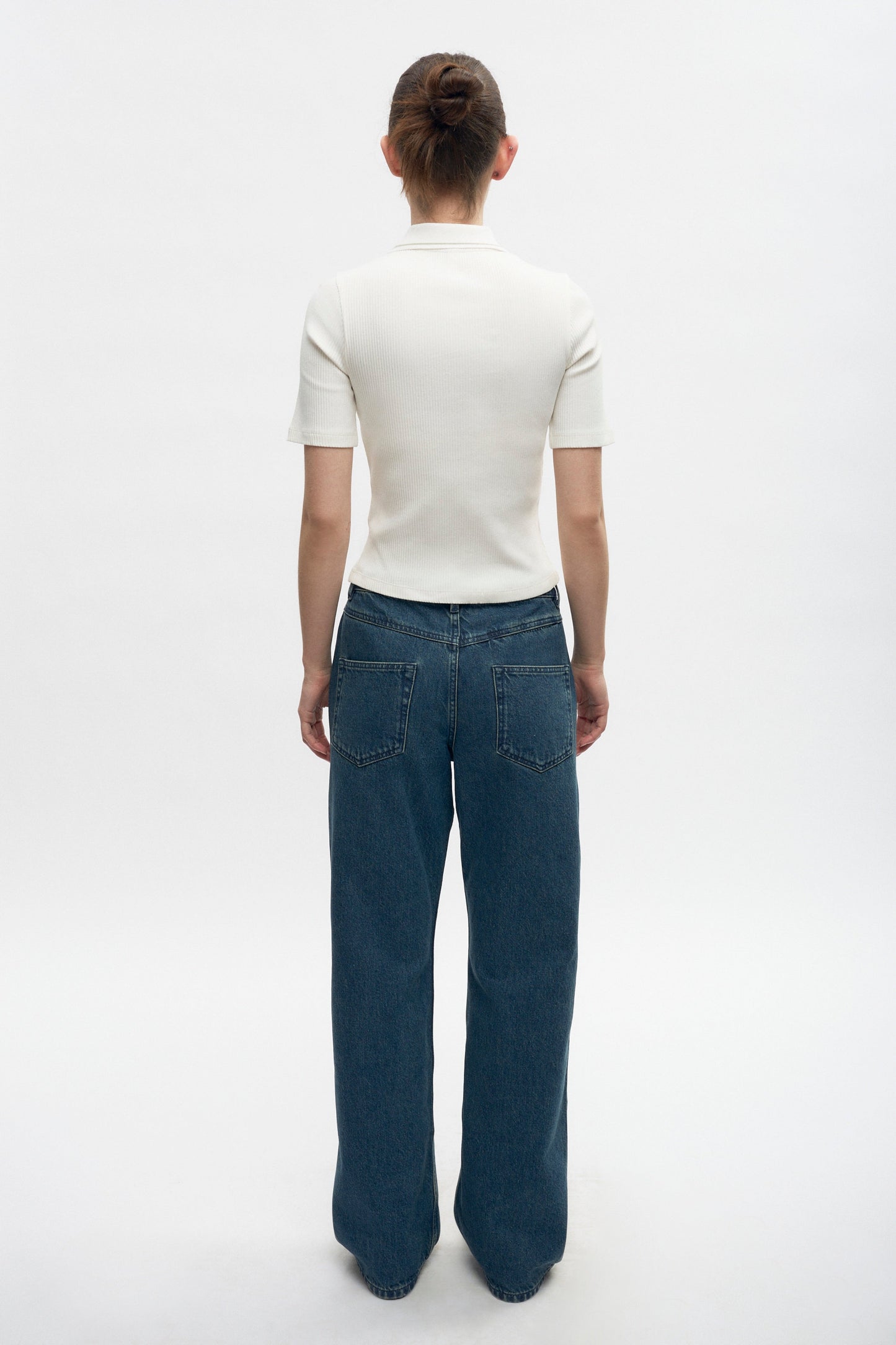 Women's Garden City Polo in Marshmallow/Lily Pad