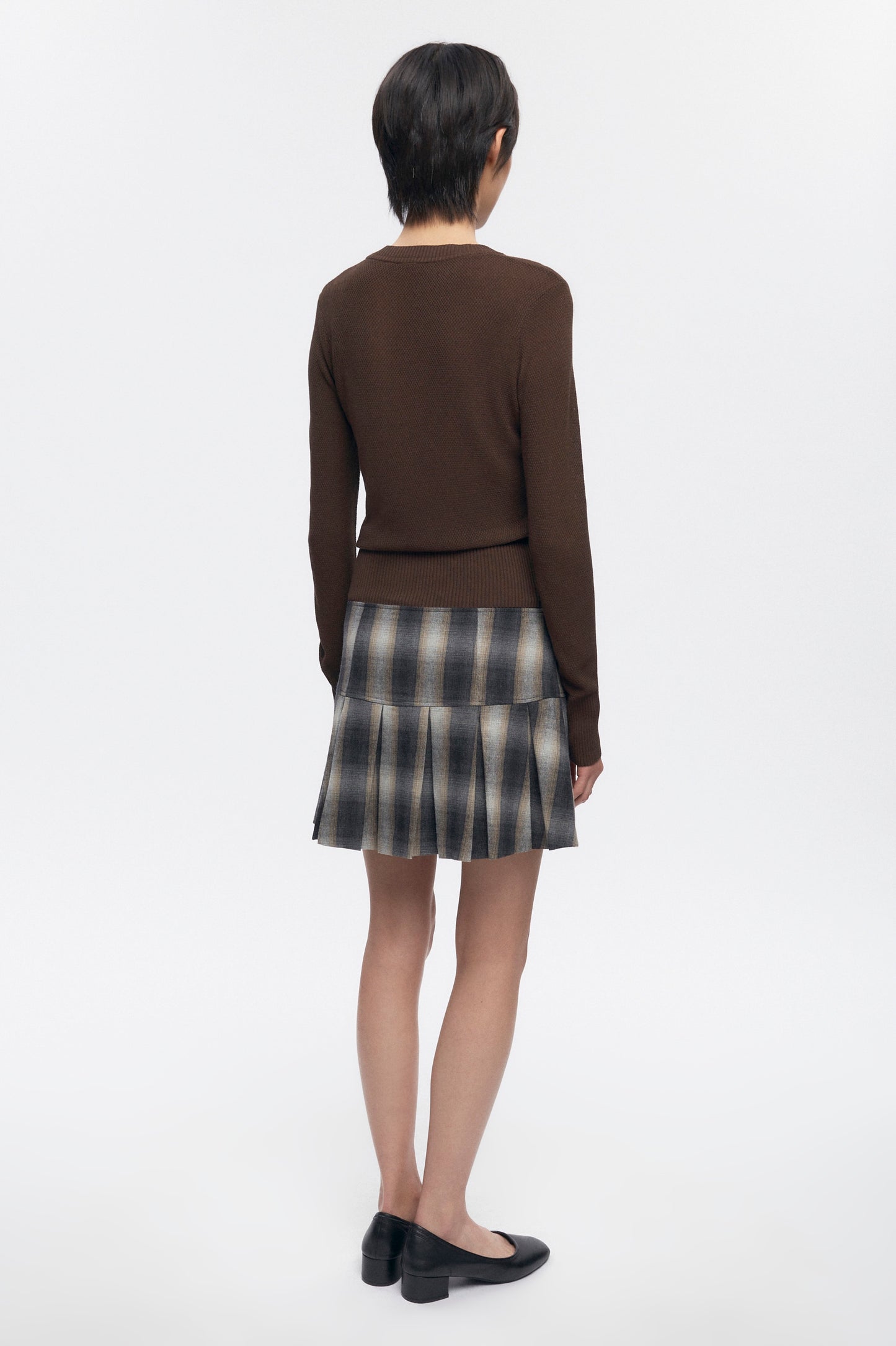 Women's Mesh Rib Longsleeve in Cocoa