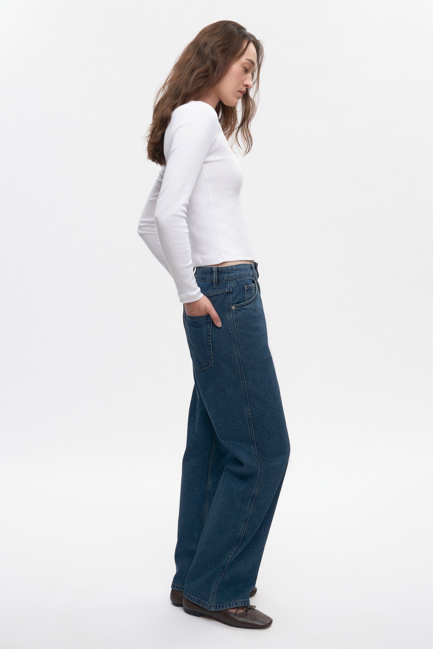 Women's Micro Rib Longsleeve in White