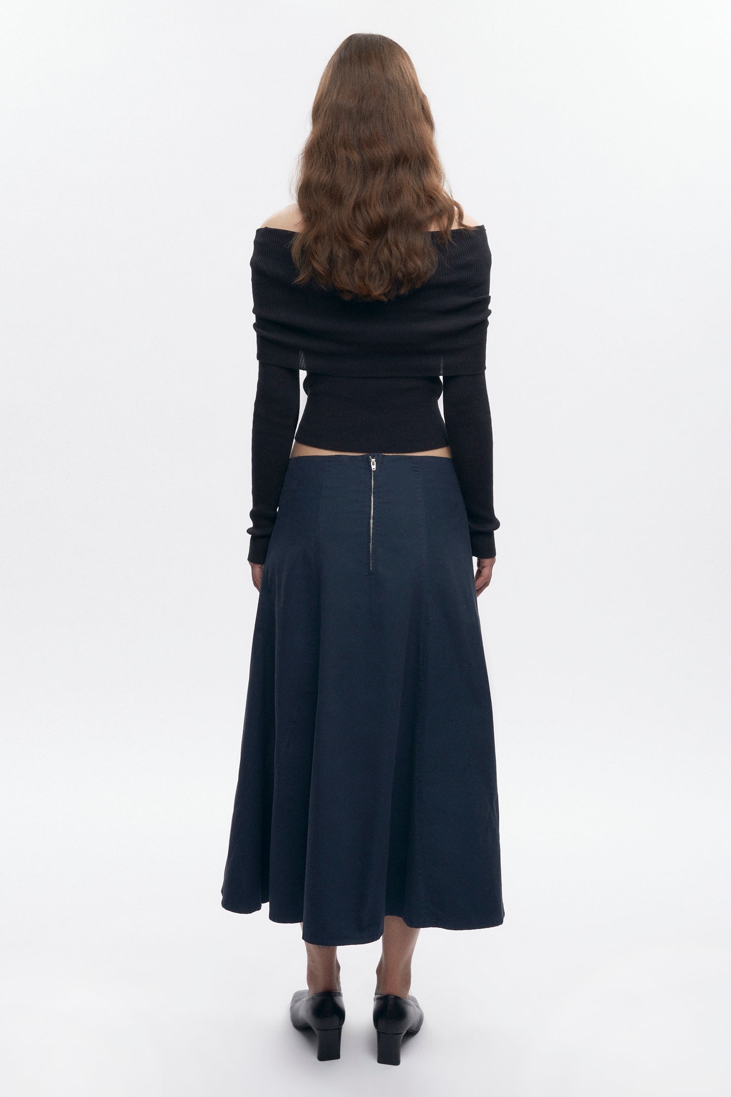 Women's Paper Touch Skirt in Midnight