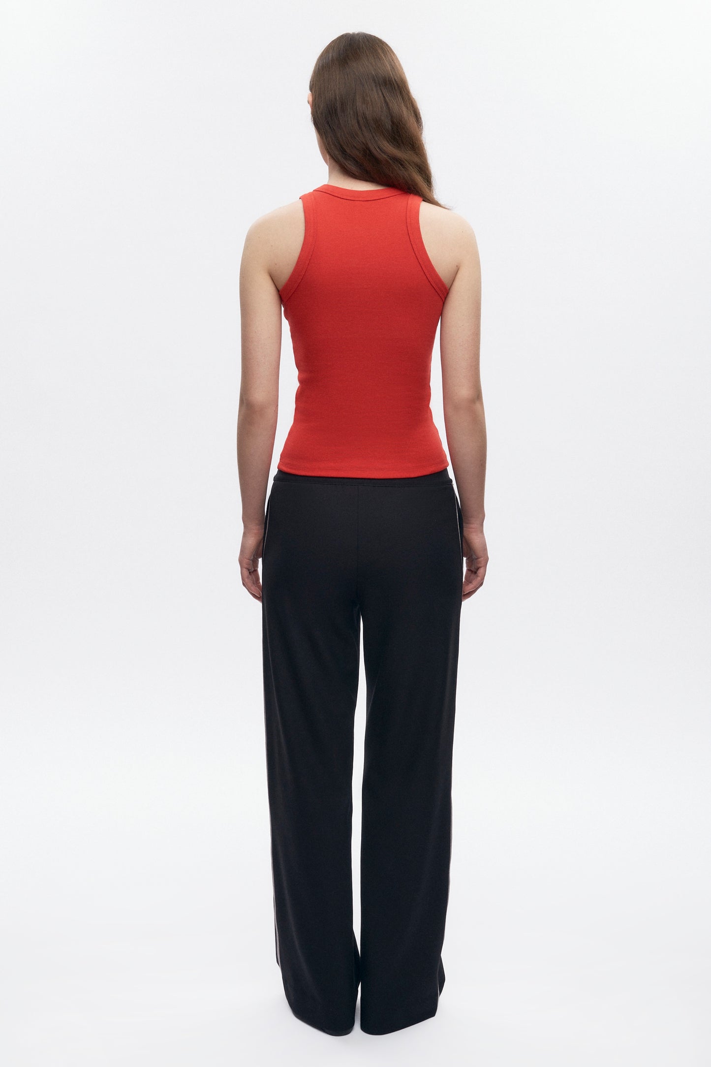 Women's Racer Tank in Fiery Red