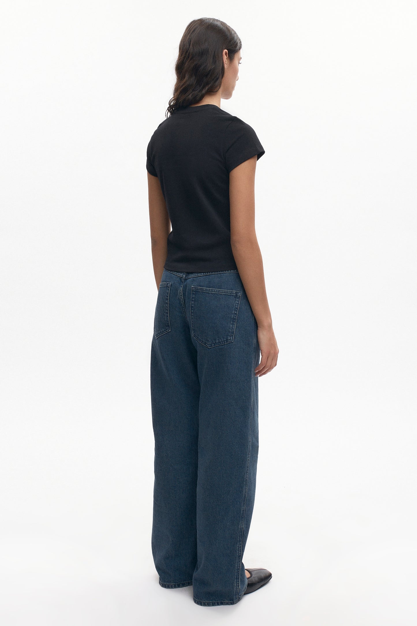 Women's Shrunken Tee in Black