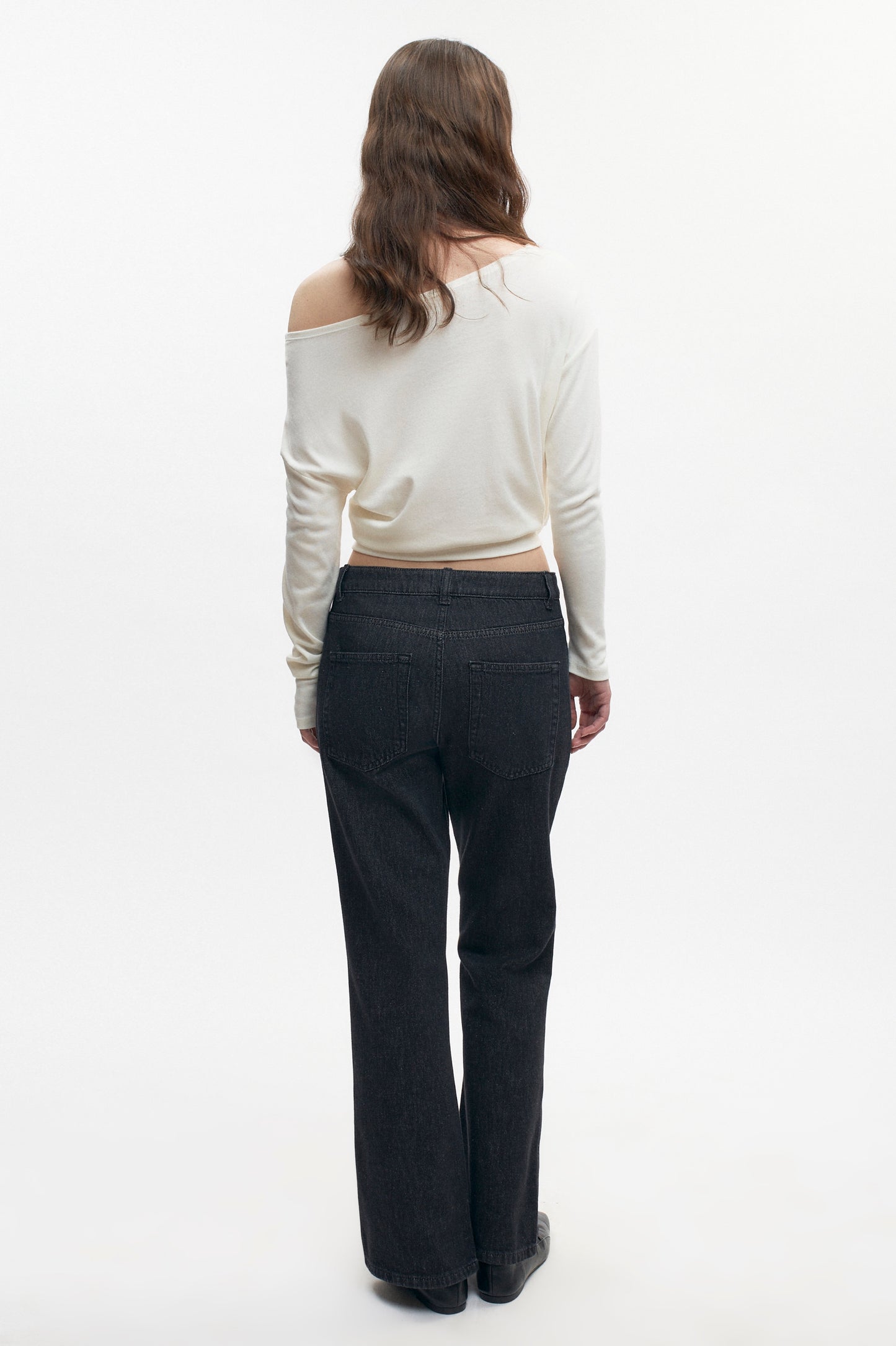 Women's Zahra Slouch Longsleeve in Marshmallow