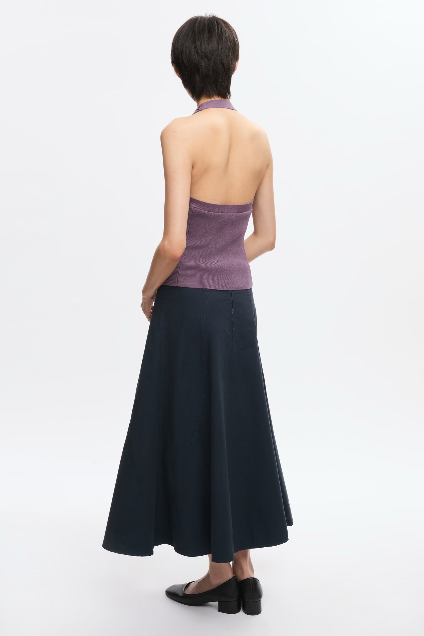 Women's Iris Knit Halter in Mauve