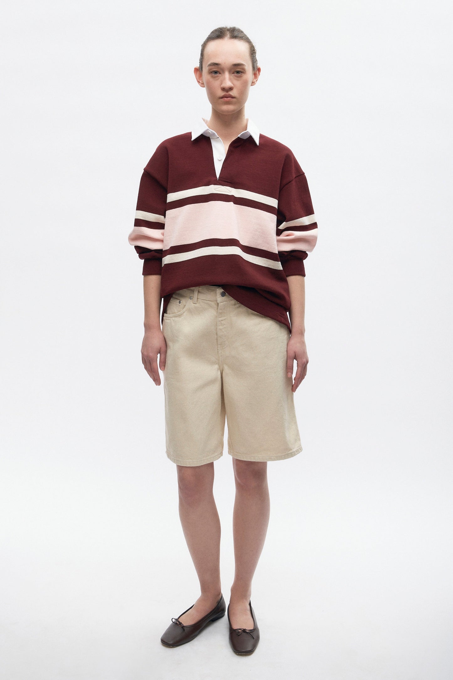 Men's Barbarian Rugby in Harvard/Salmon/Ivory