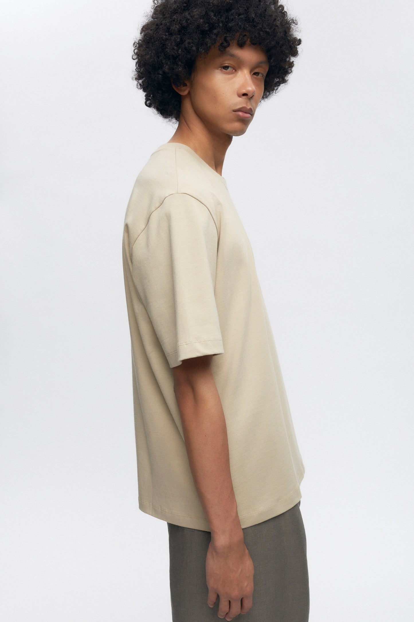 Men's Heavyweight Easy Crew in Fog