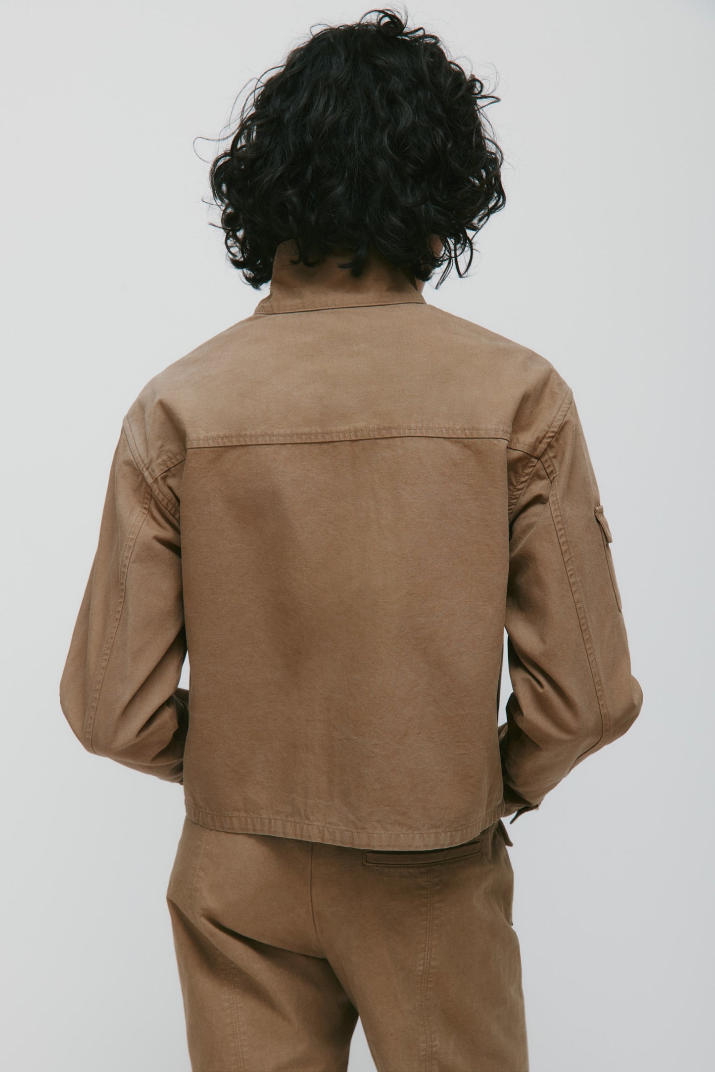 Women's Heka Funnel Jacket in Khaki Brown