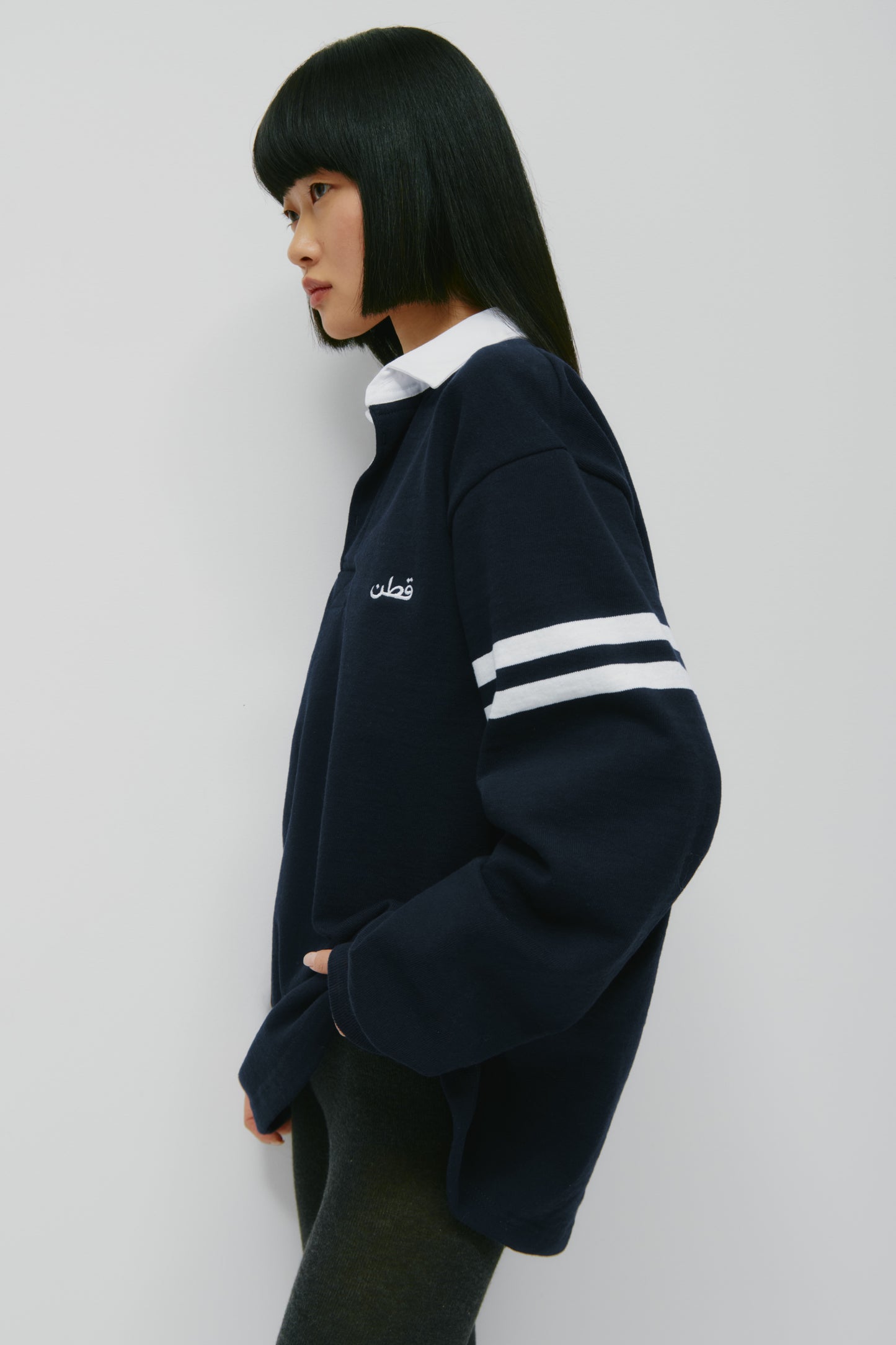 Barbarian Rugby in Navy/White
