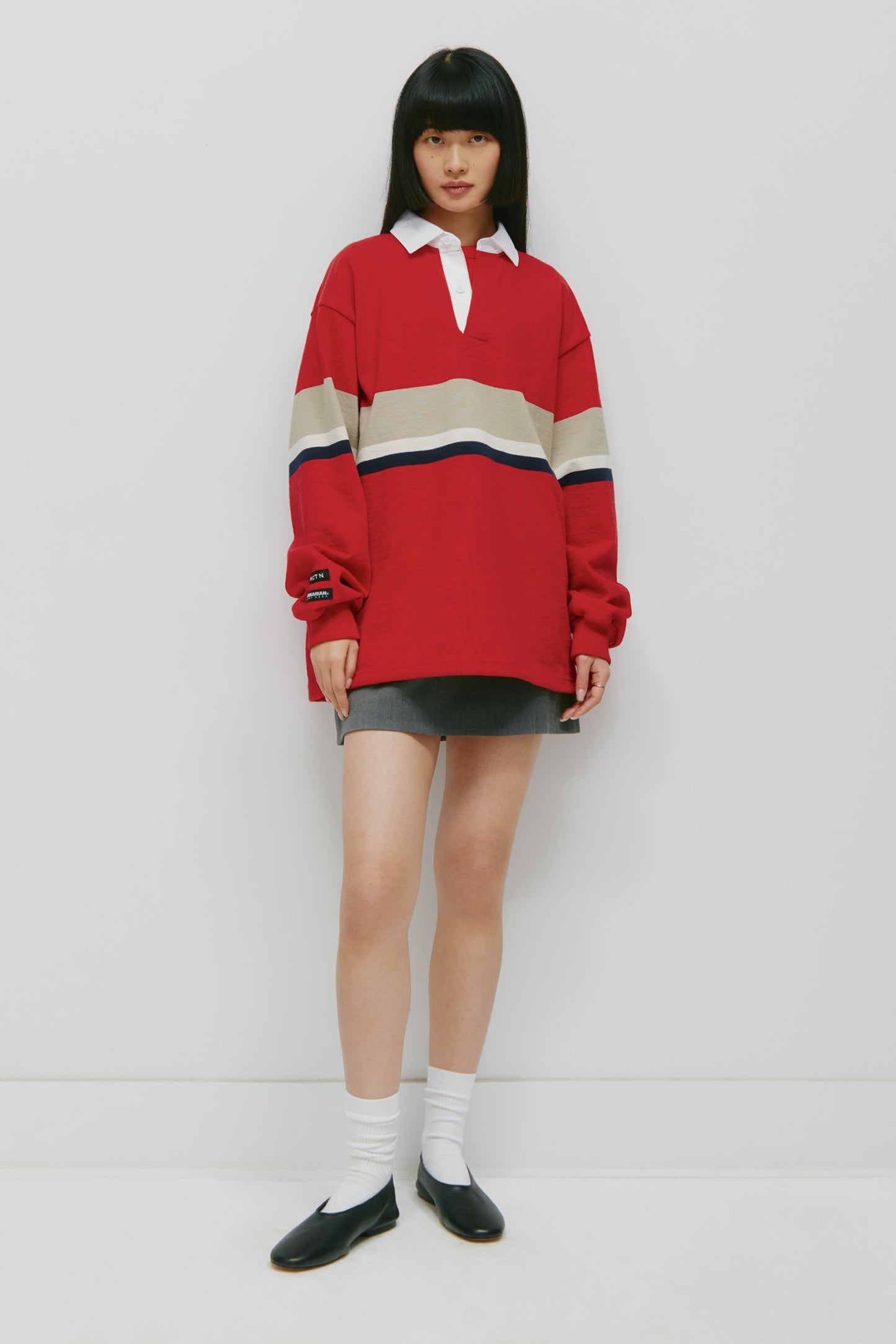 Barbarian Rugby in Dark Red/Taupe/Ivory/Navy