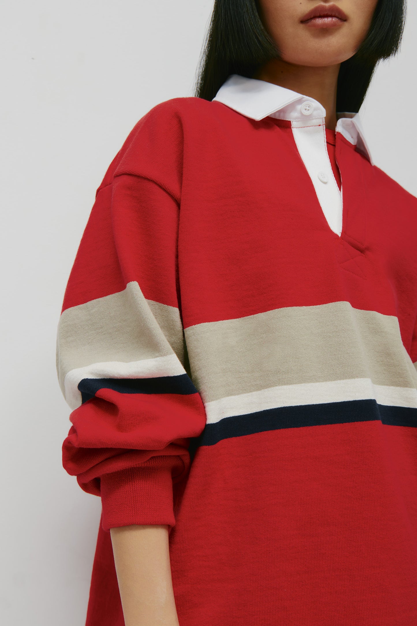 Barbarian Rugby in Dark Red/Taupe/Ivory/Navy