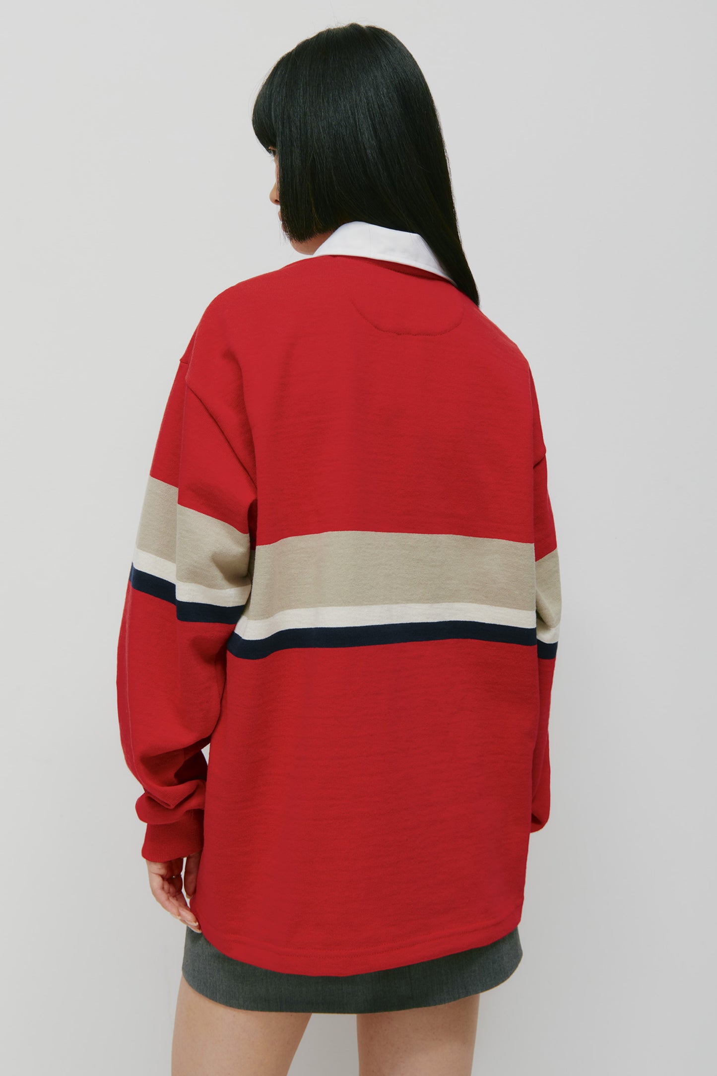 Barbarian Rugby in Dark Red/Taupe/Ivory/Navy