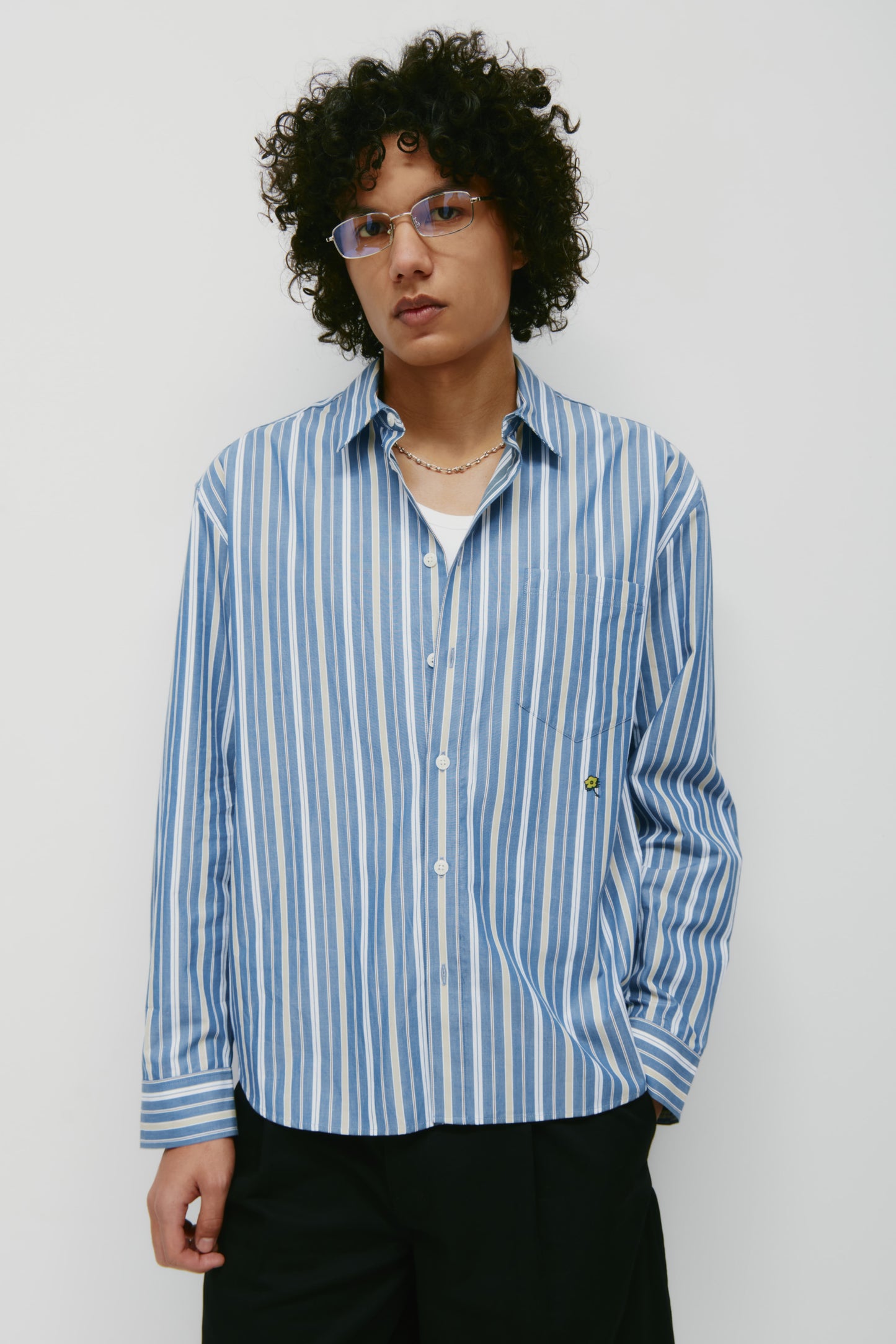 Men's Zia Shirt in Dark Indigo/Yakimo/Safari Stripe
