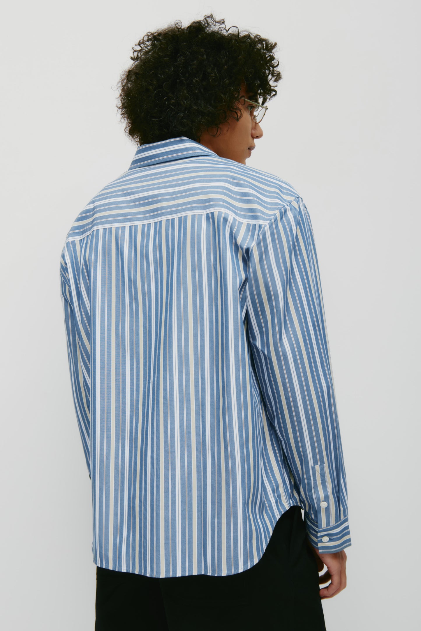 Men's Zia Shirt in Dark Indigo/Yakimo/Safari Stripe