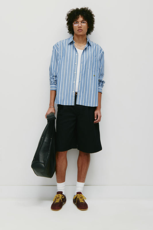 Men's Zia Shirt in Dark Indigo/Yakimo/Safari Stripe
