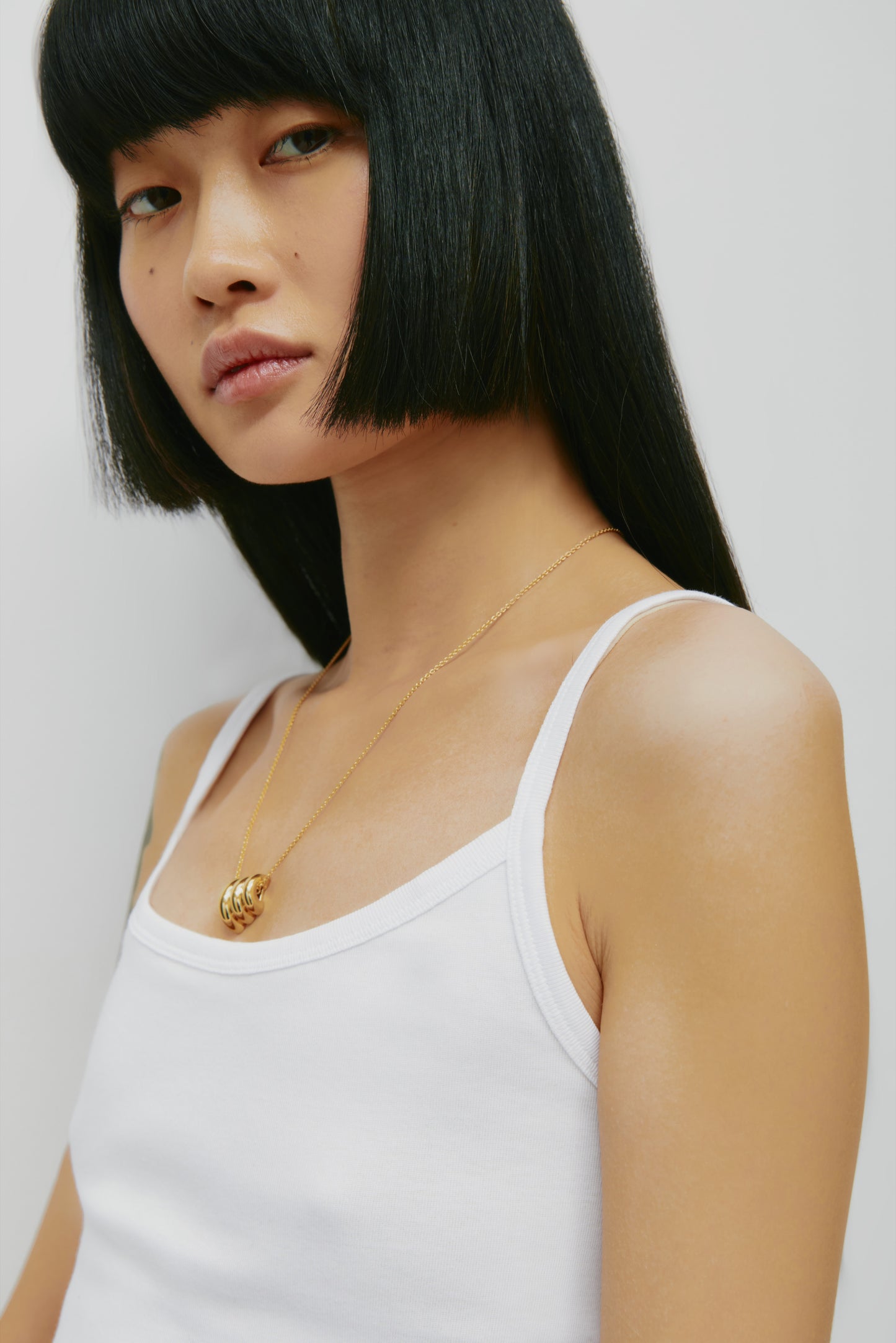 Women's Micro Rib Cami in White