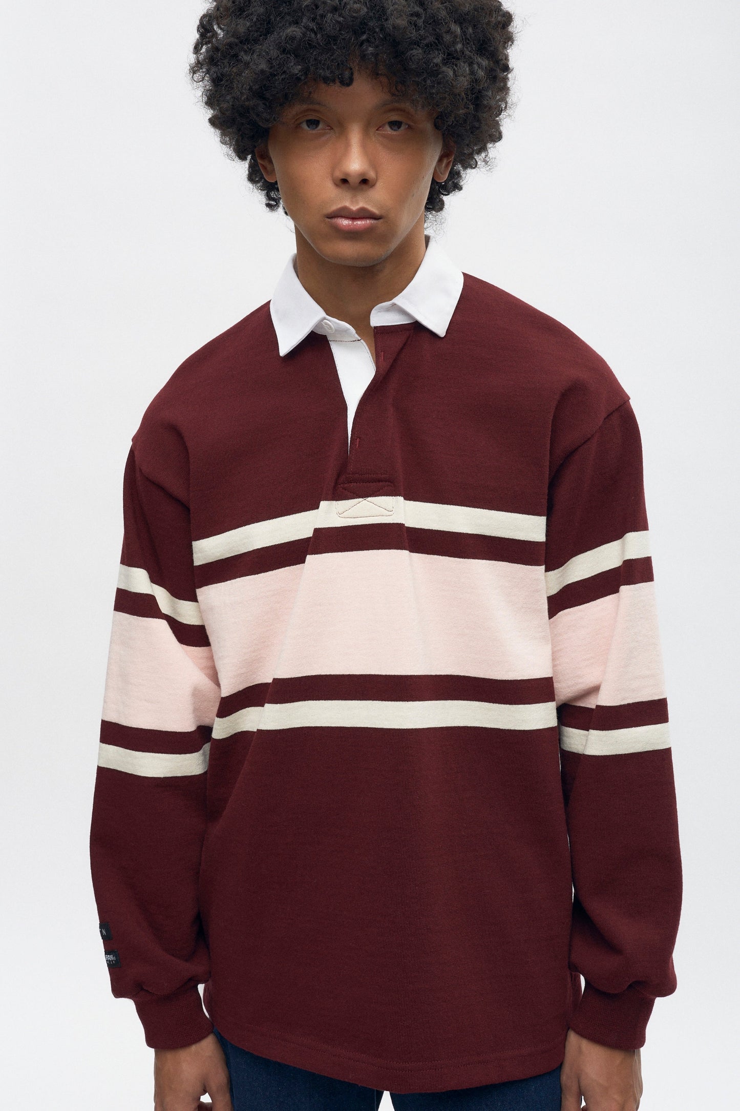 Men's Barbarian Rugby in Harvard/Salmon/Ivory