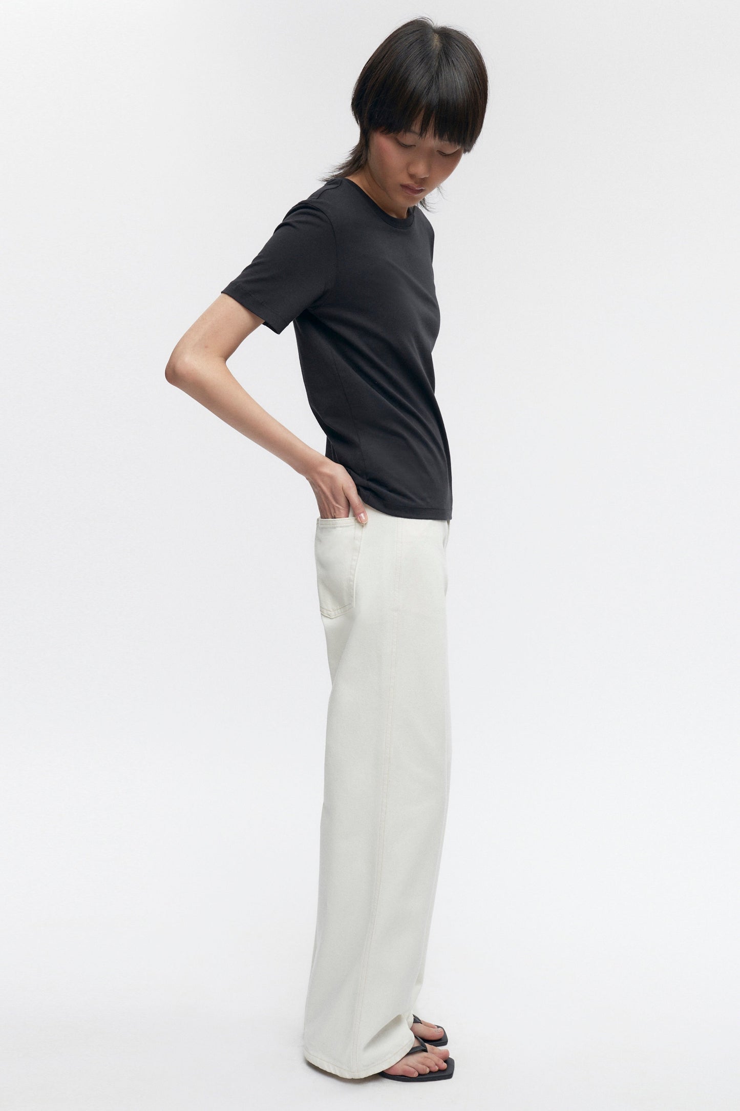 Women's Essential Crew in Black
