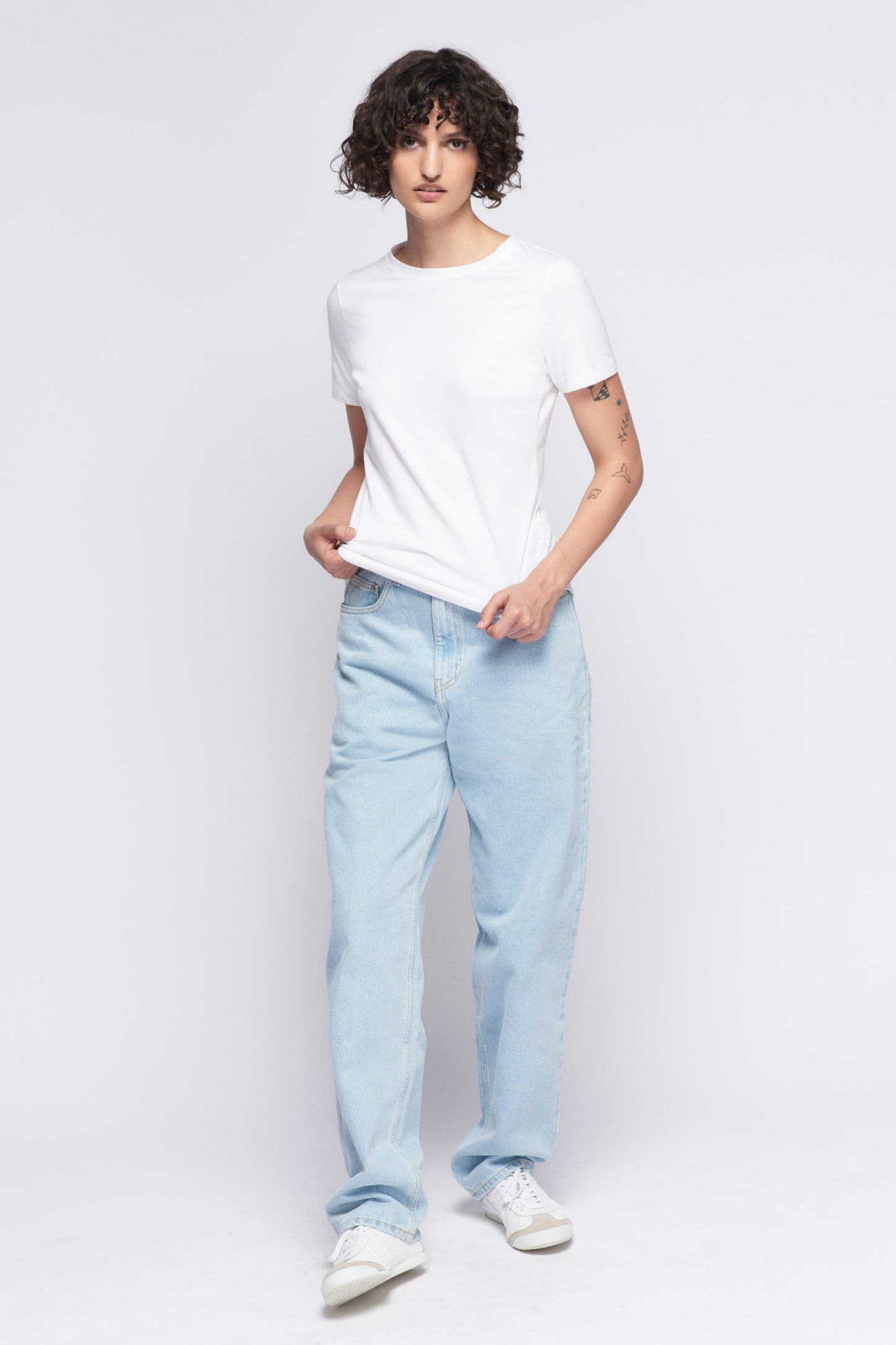 Women's Essential Crew in White
