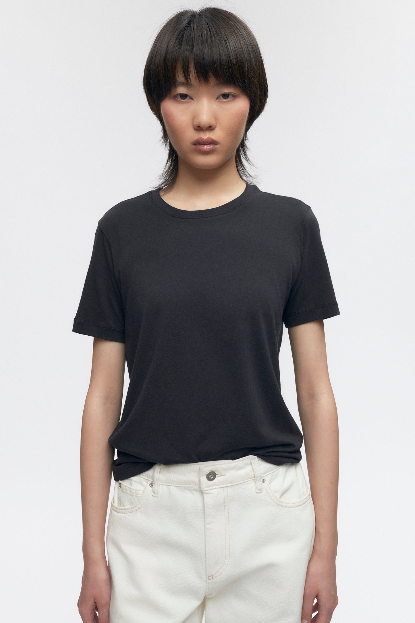 Women's Essential Crew in Black