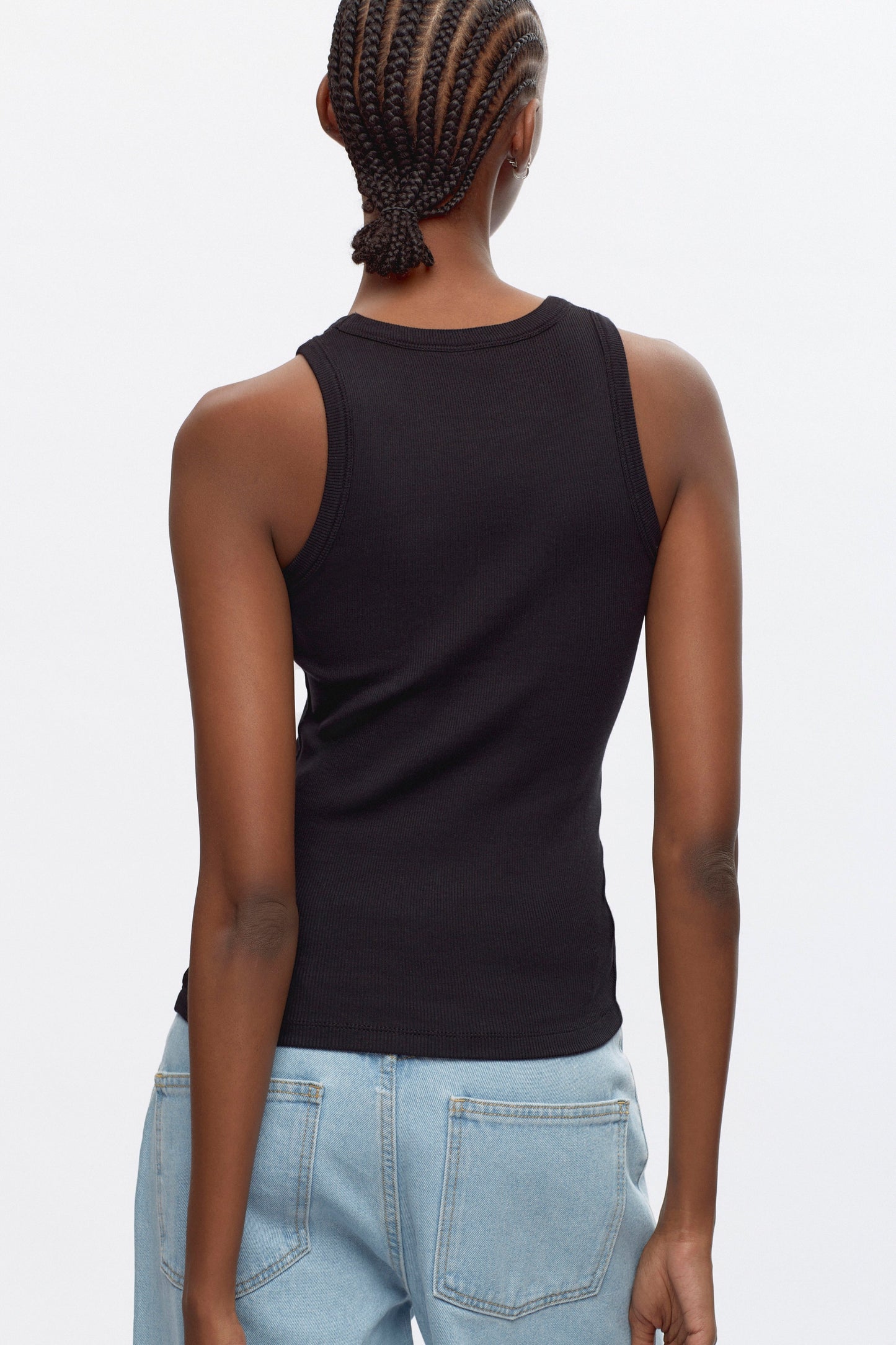 Women's Racer Tank in Black