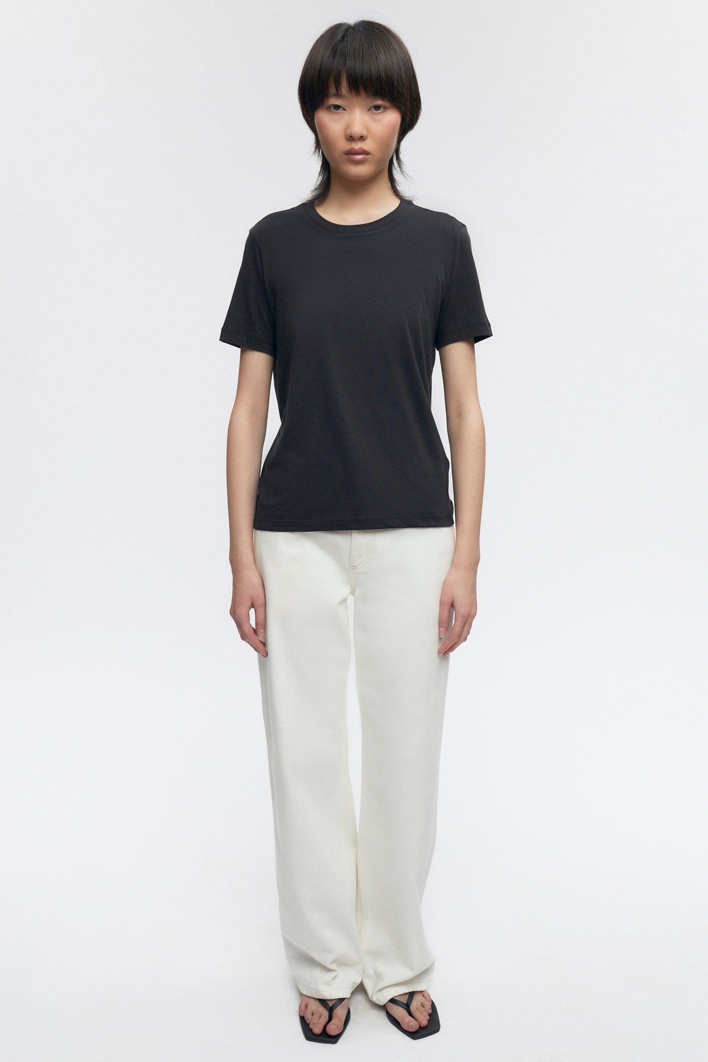 Women's Essential Crew in Black
